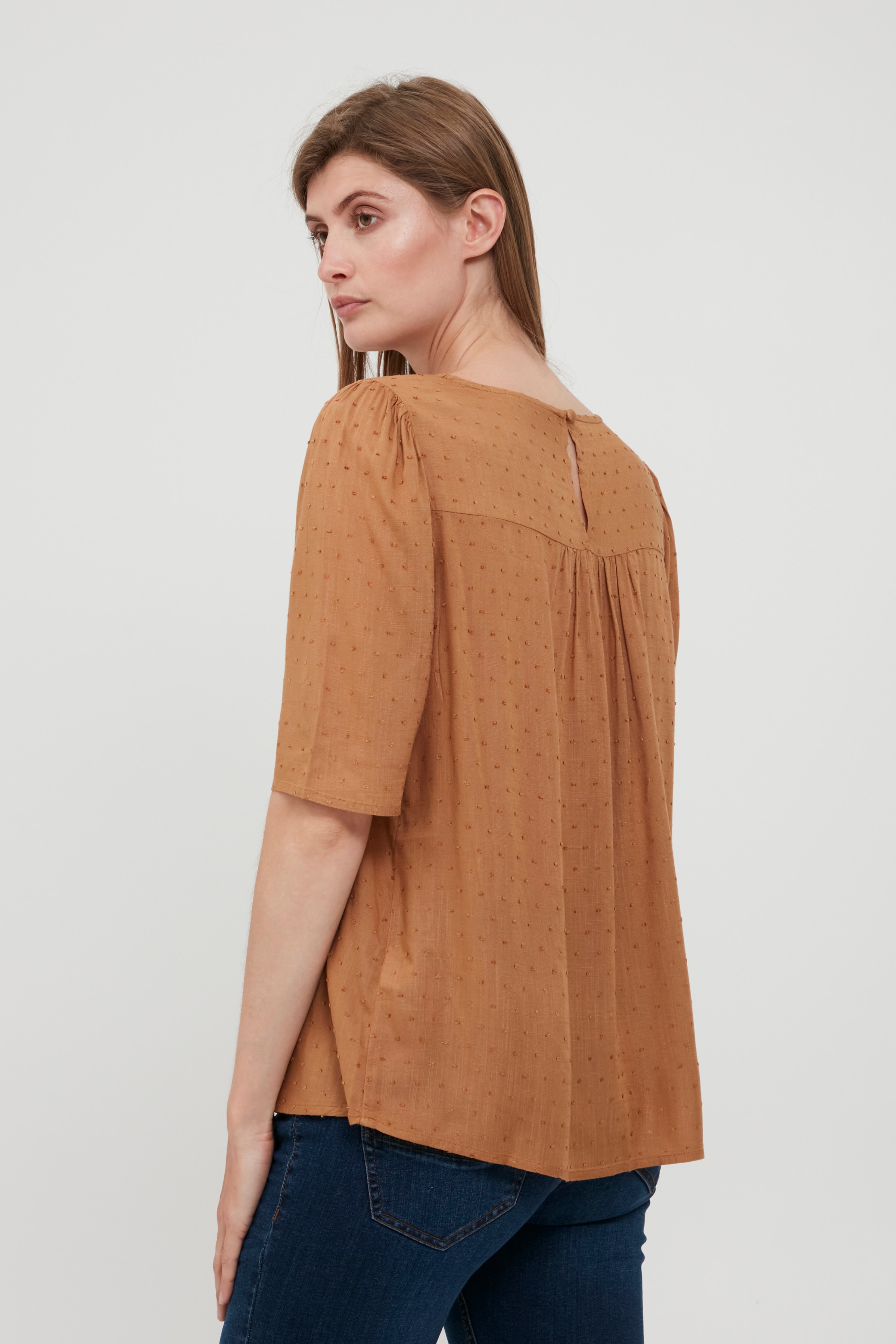 Blouse with short sleeve LOOKBOOK BACK 20609829-171327