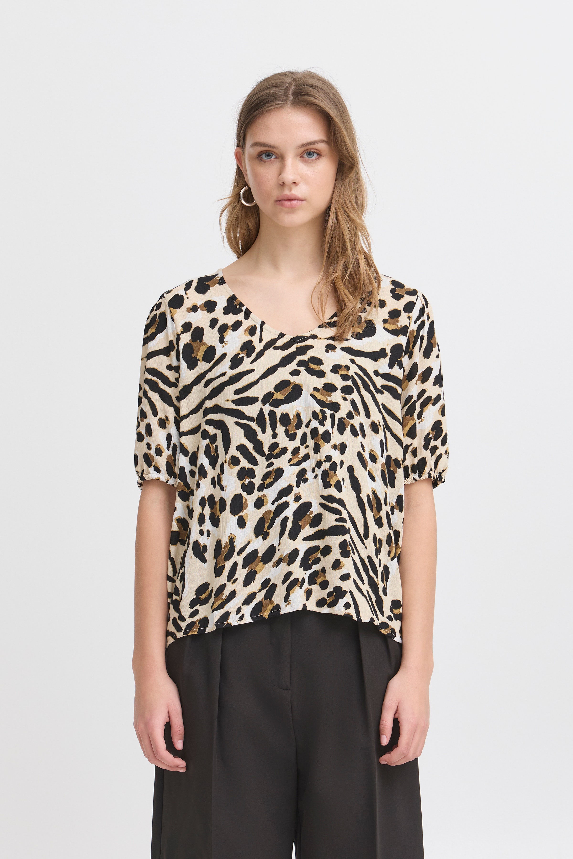 IHMARRAKECH Kortermet bluse LOOKBOOK FRONT 20122973-204480