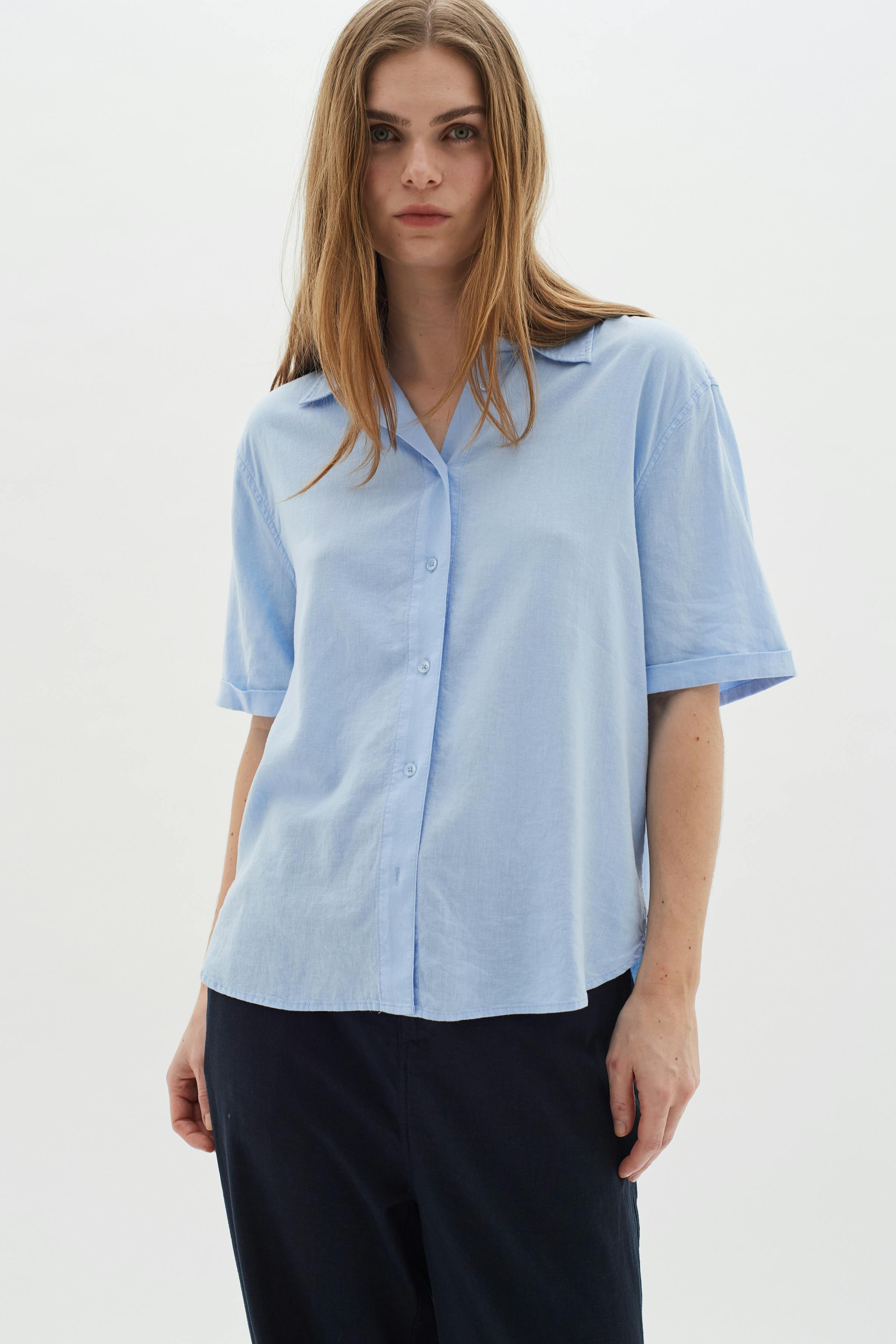 EllieIW Short sleeved Linnen Shirt LOCATION NONE 30109309-154031