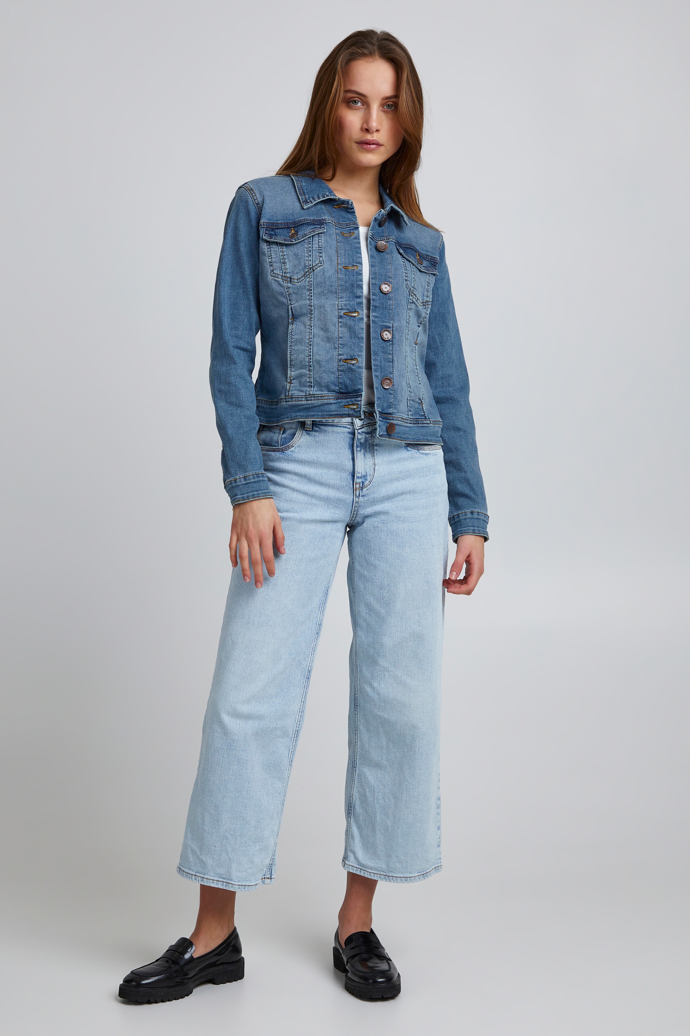 PzSira Denim Jakke LOOKBOOK FRONT 50205212-200008
