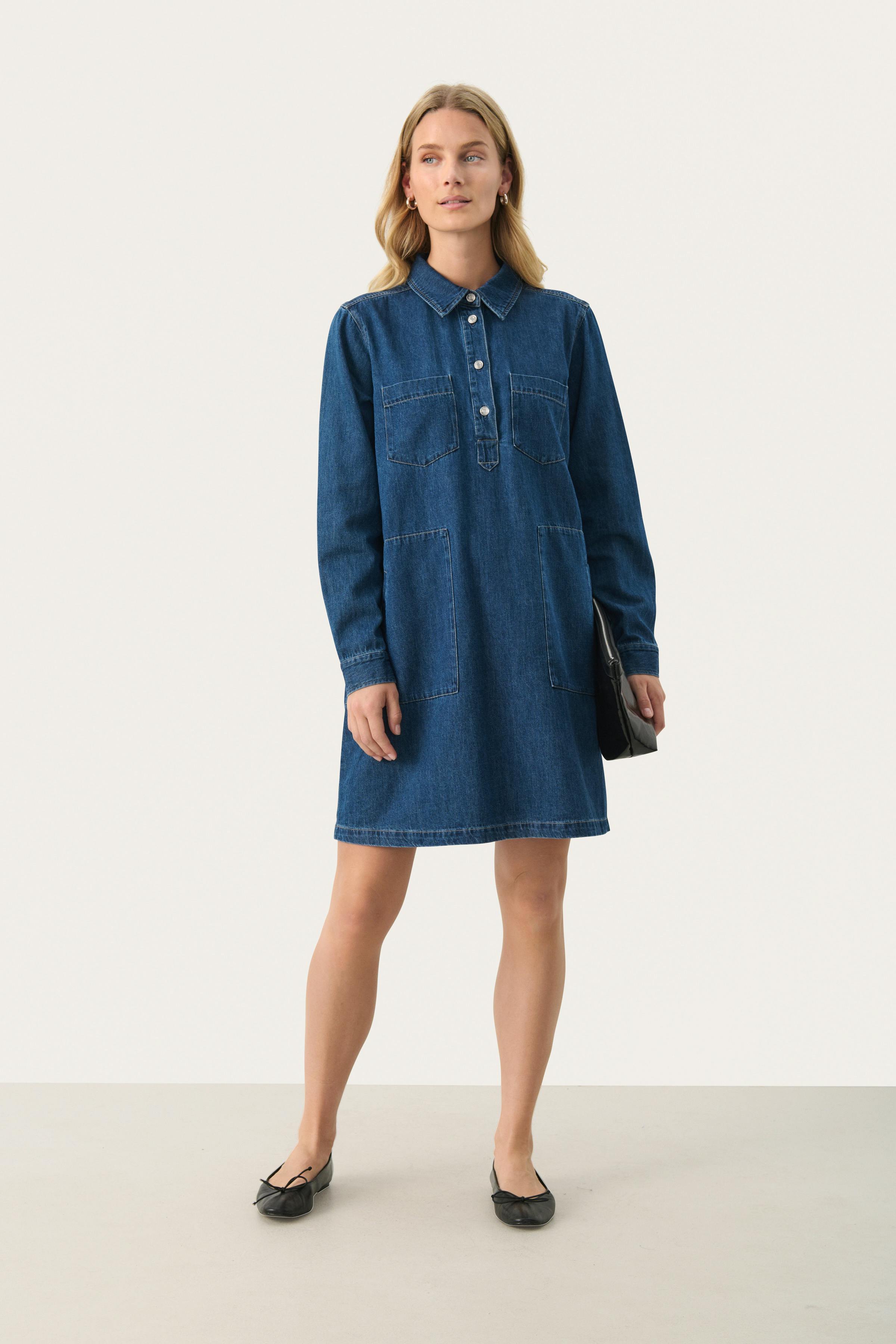 StinePW Denim dress LOOKBOOK BACK 30308572-300145