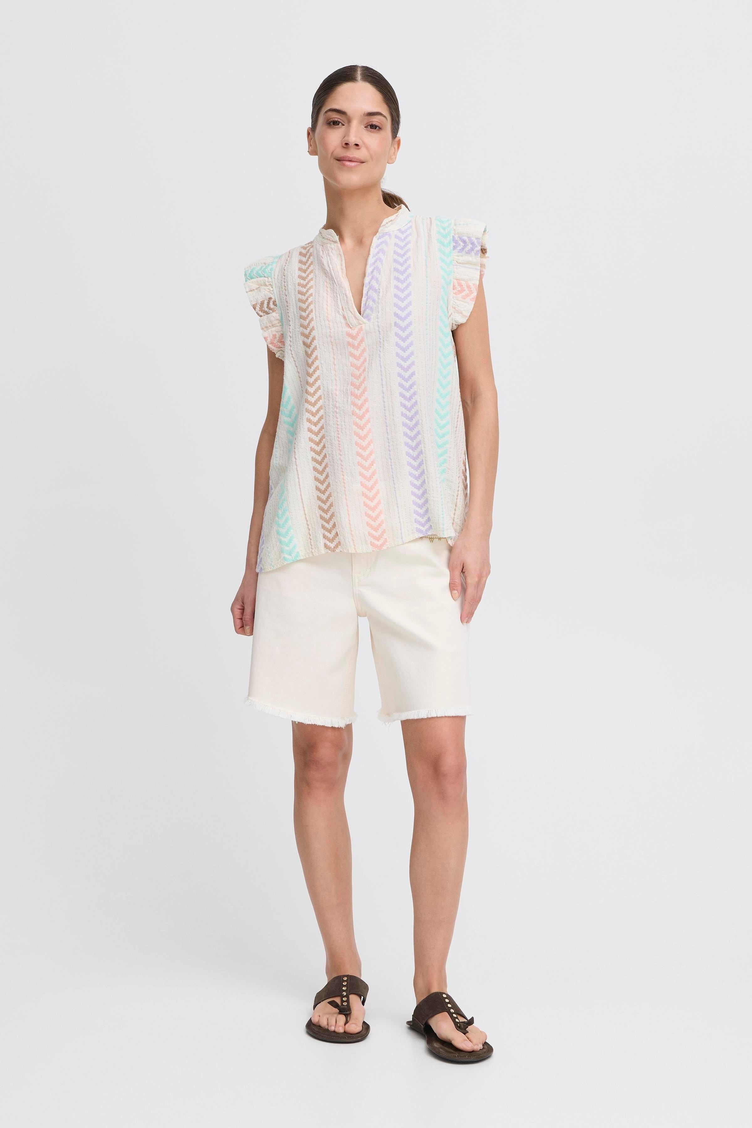 PZSAVANNA Bluse LOOKBOOK FRONT 50209063-114201