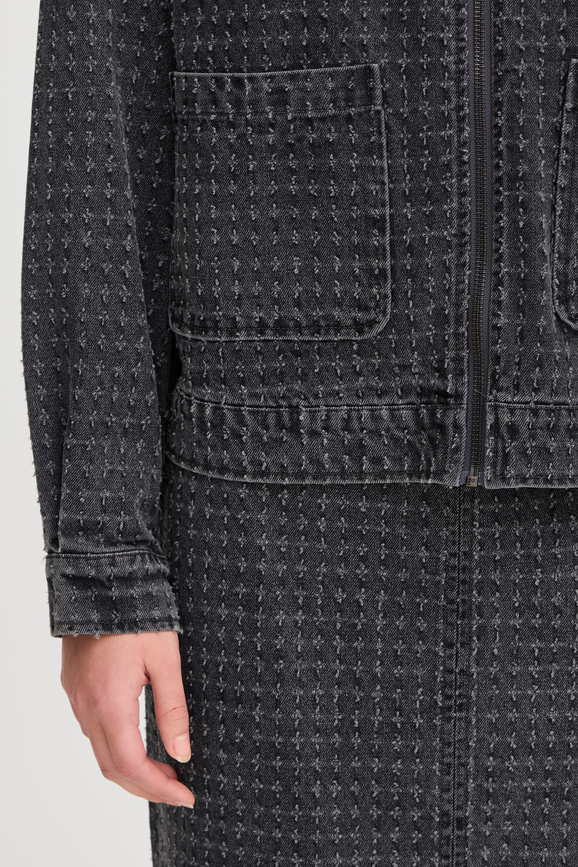 IHANGELS Denim jakke LOOKBOOK DETAIL 20122355-200341