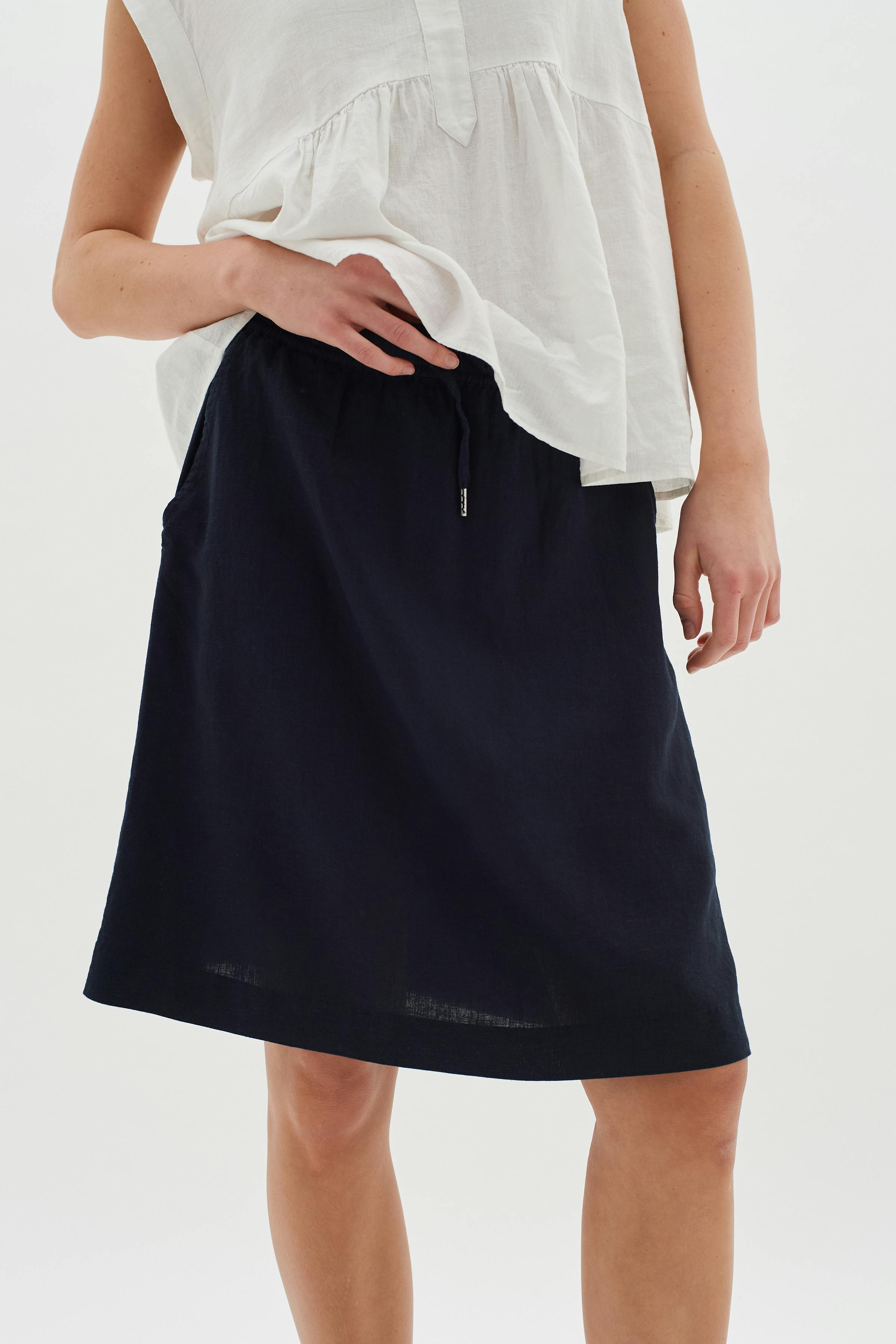 EllieIW Linnen Skirt LOOKBOOK DETAIL 30109311-300005