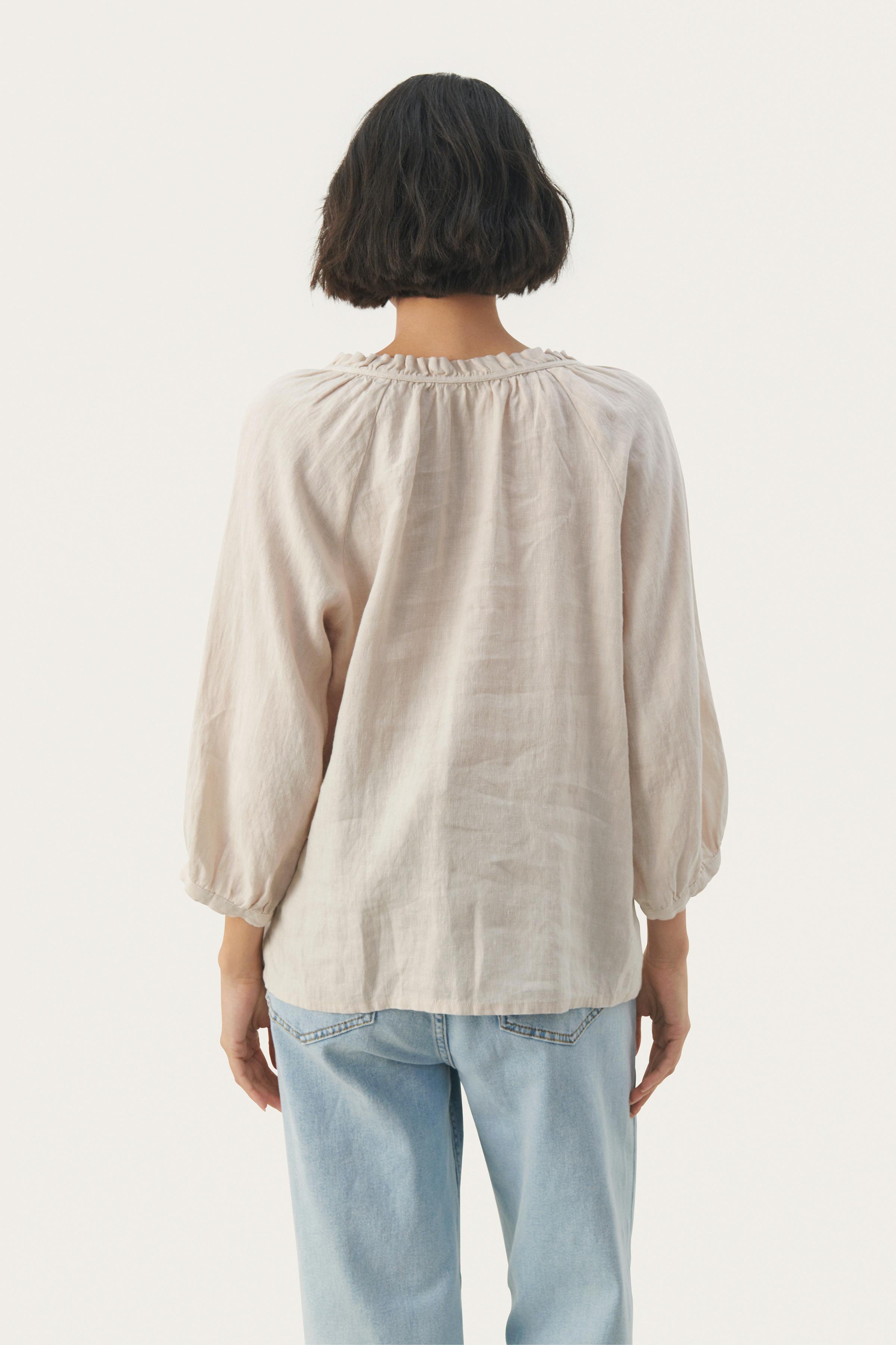 ElodyPW Linen shirt LOOKBOOK BACK 30308403-130400