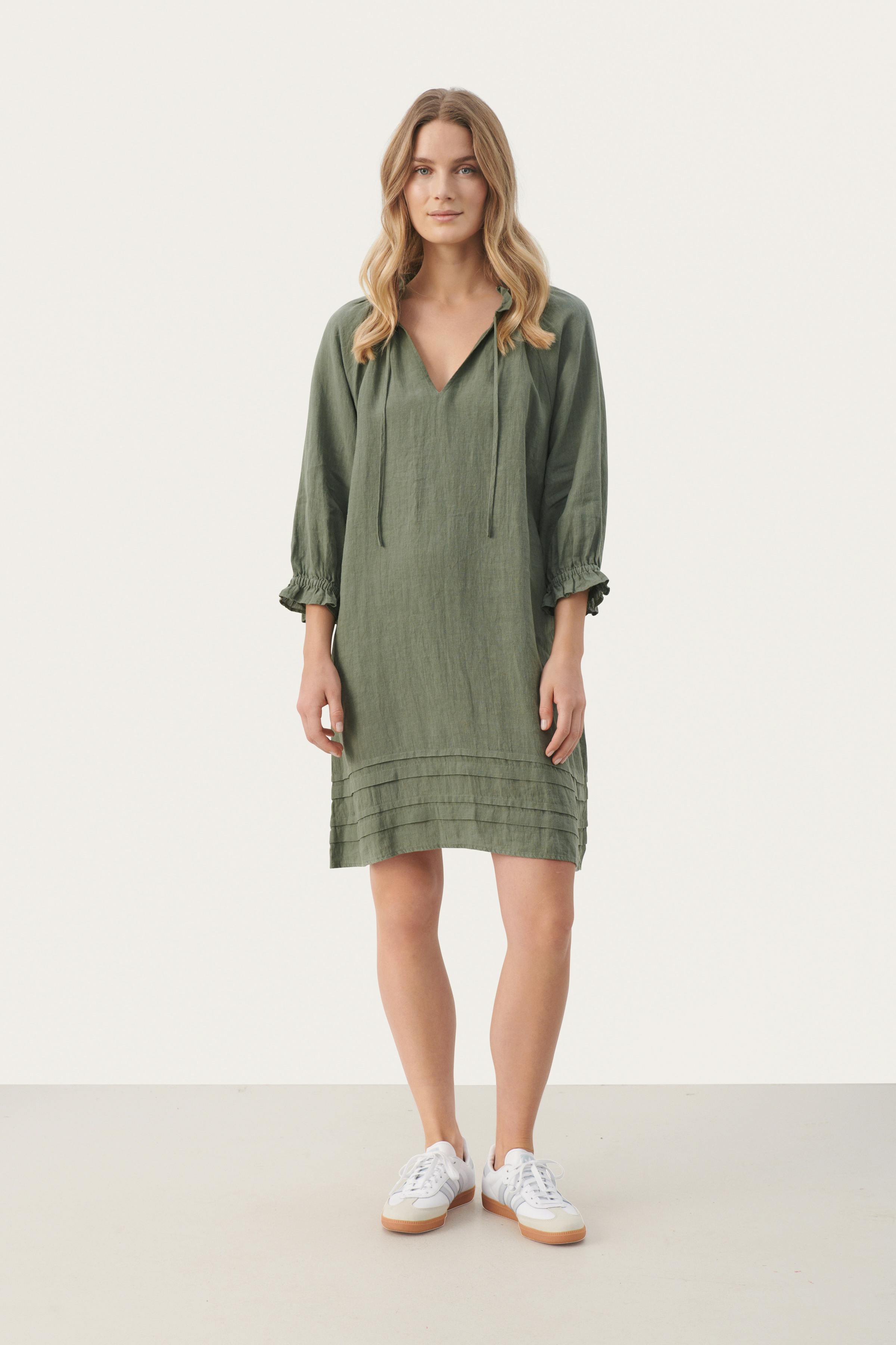 AranPW Short linen dress LOOKBOOK FRONT 30308746-185806