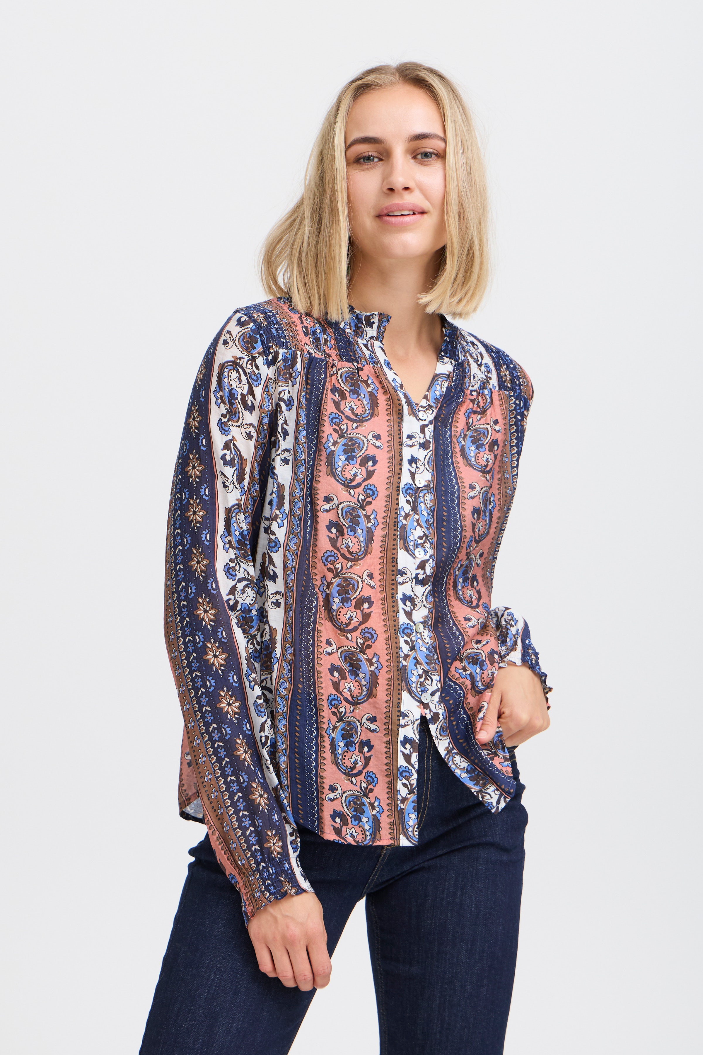 Langermet skjorte LOOKBOOK FRONT 50208987-200262