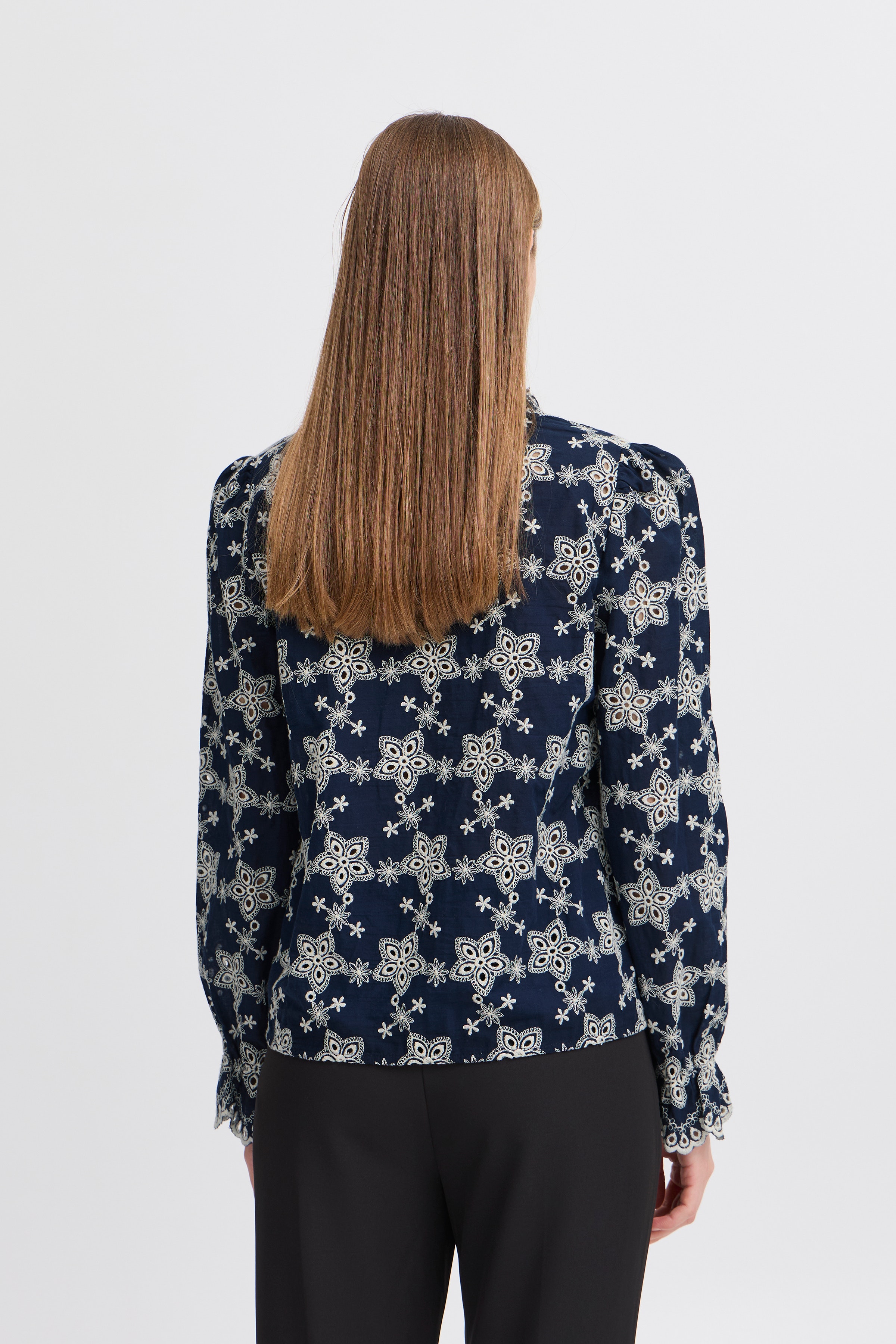 IHFLUNA Langermet bluse LOOKBOOK BACK 20122501-193933