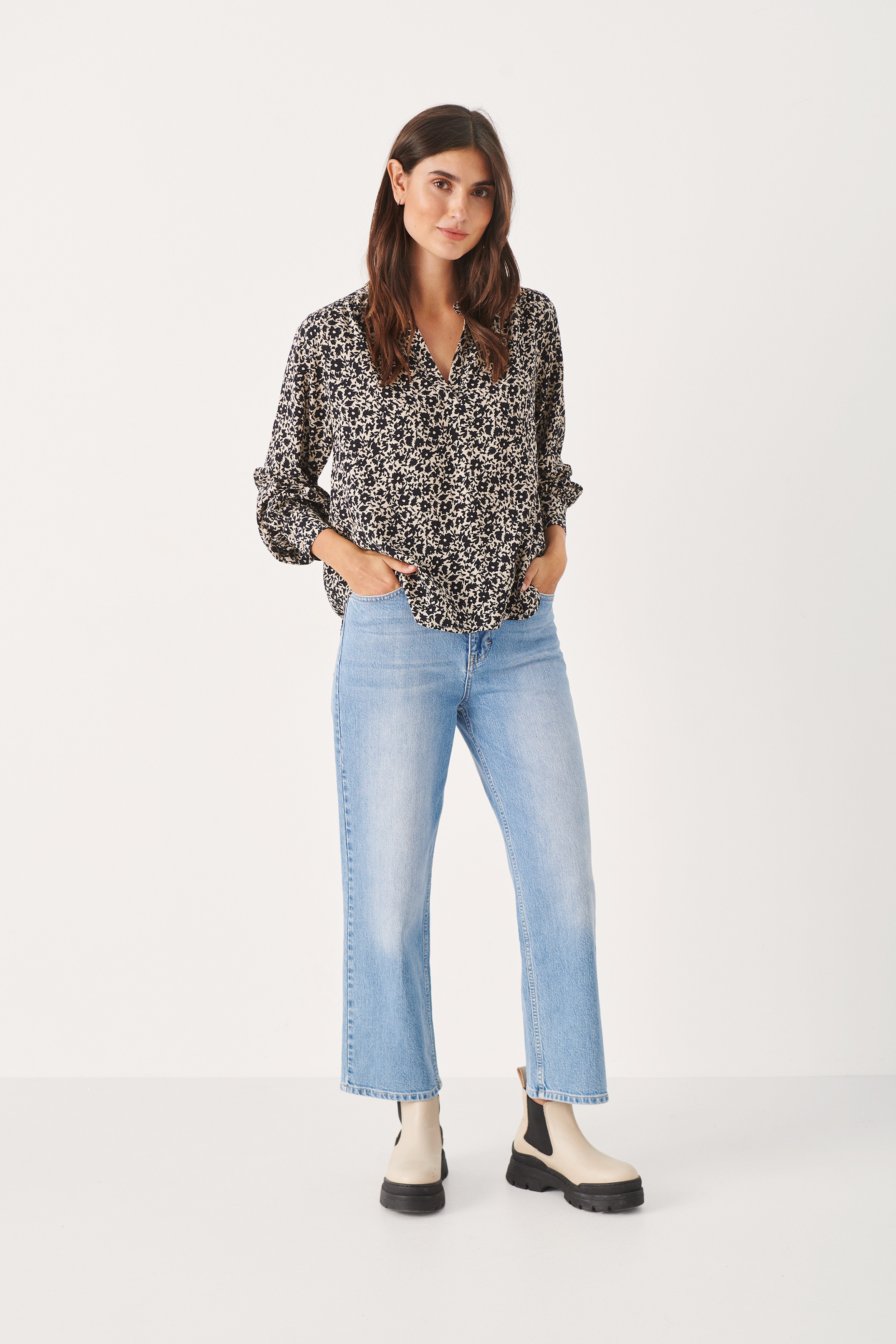 Långärmad blus LOOKBOOK FRONT 30306937-301099