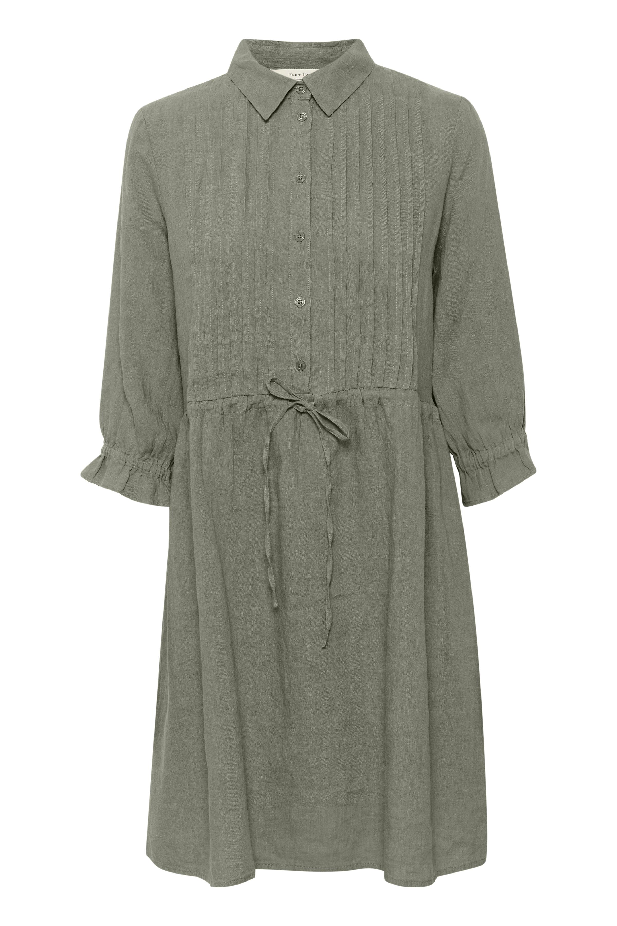 SalliePW Short linen dress PACK FRONT 30308503-170613