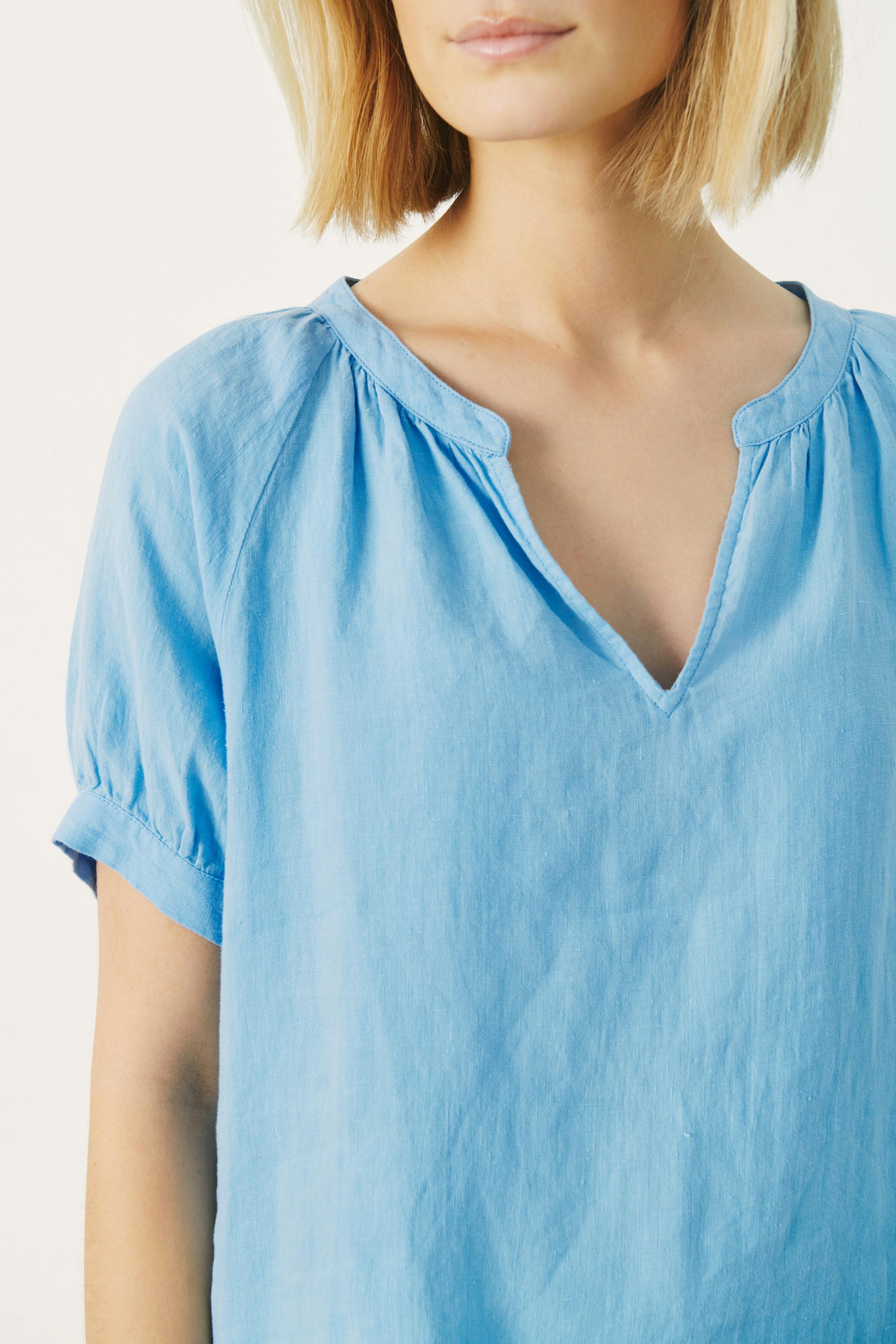 PopsyPW Short-sleeved linen blouse LOOKBOOK DETAIL 30306825-164120