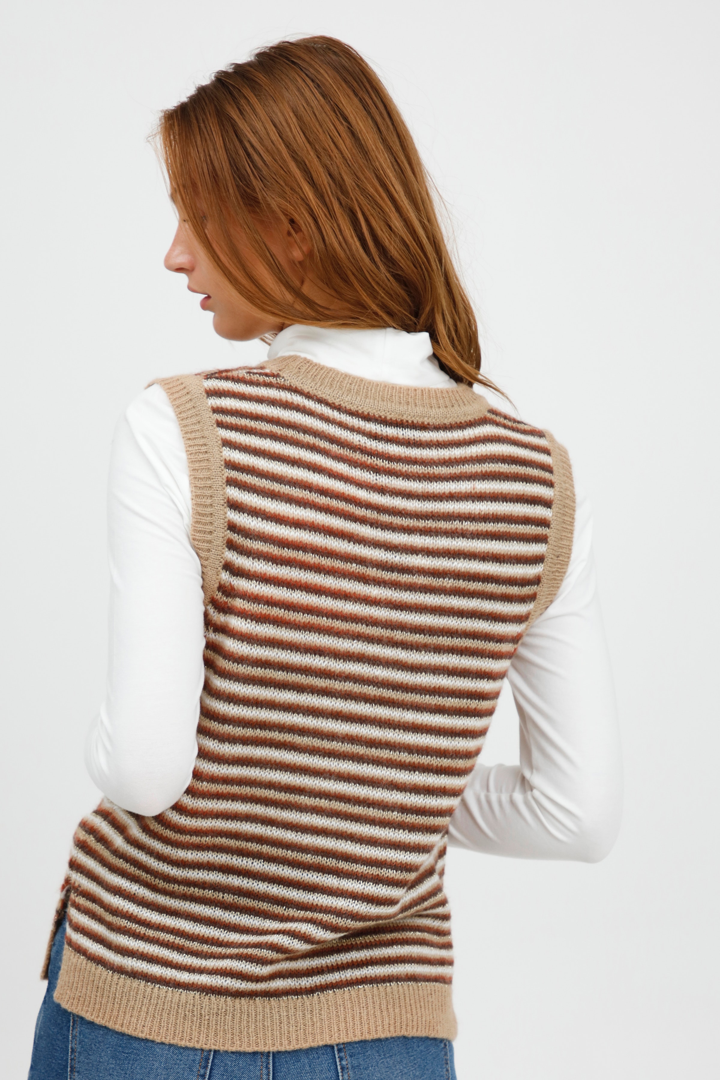 Knitted waistcoat LOOKBOOK BACK 20810237-200851
