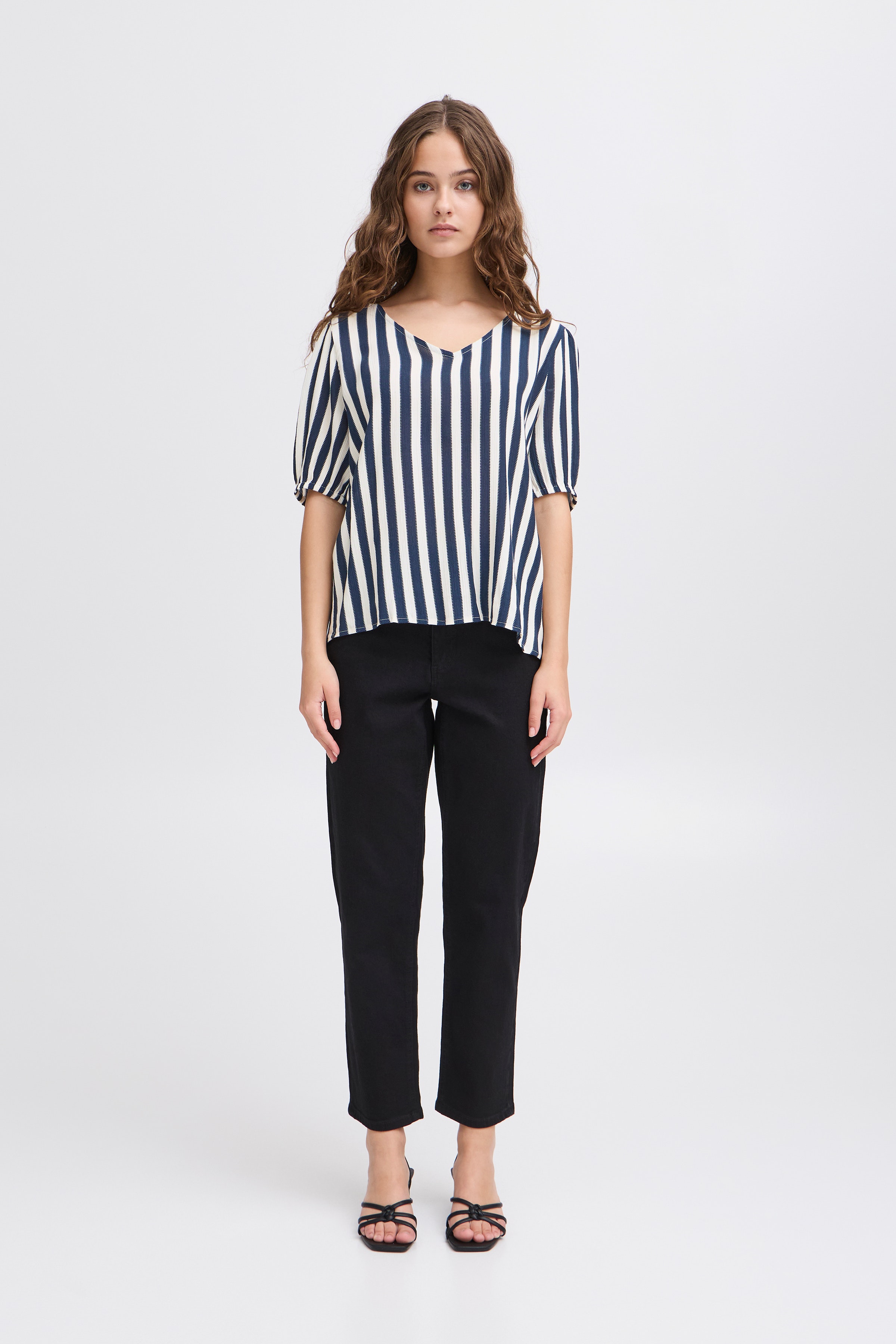 IHMARRAKECH Kortermet bluse LOOKBOOK FRONT 20122973-204479