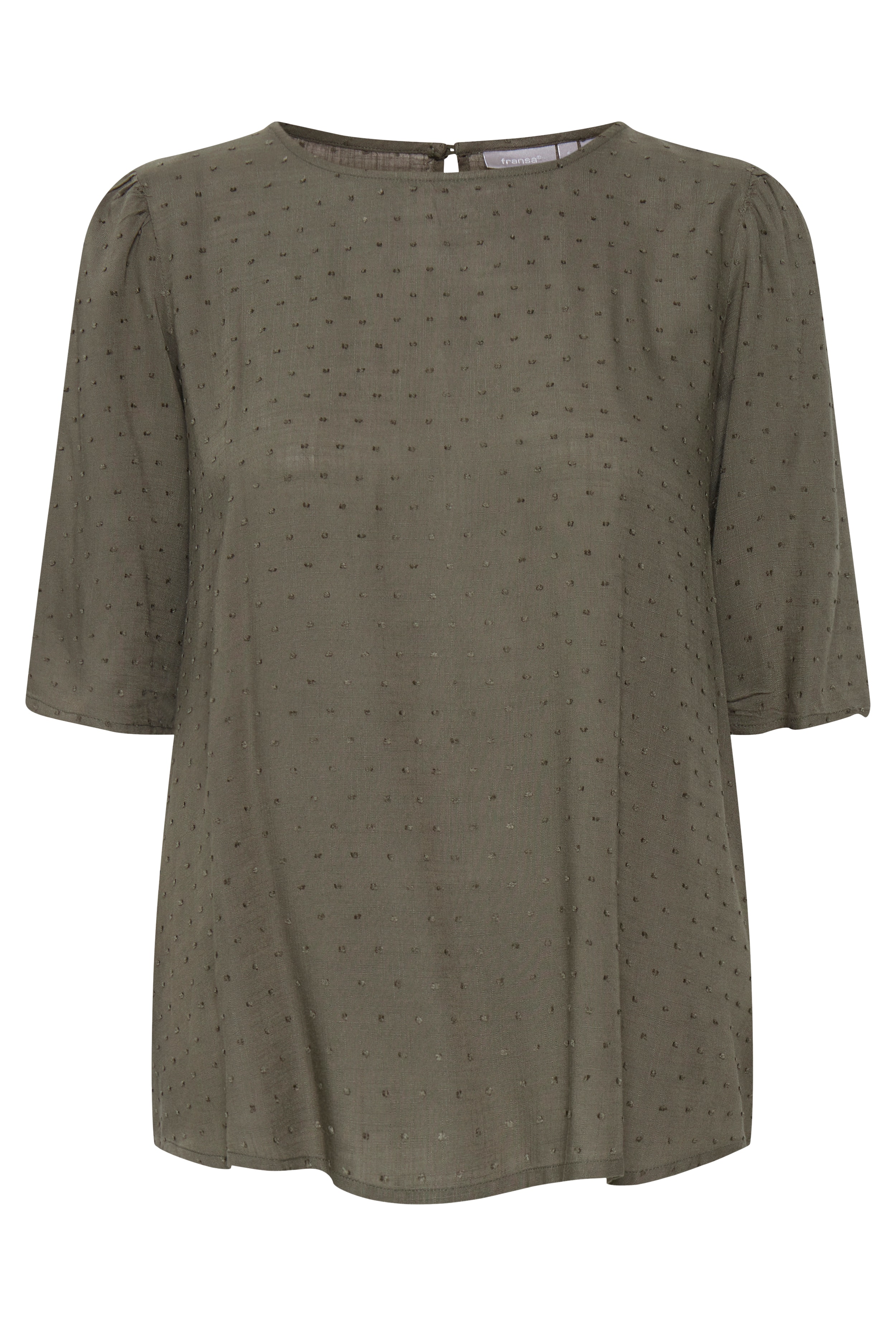 Blouse with short sleeve PACK FRONT 20609829-180515