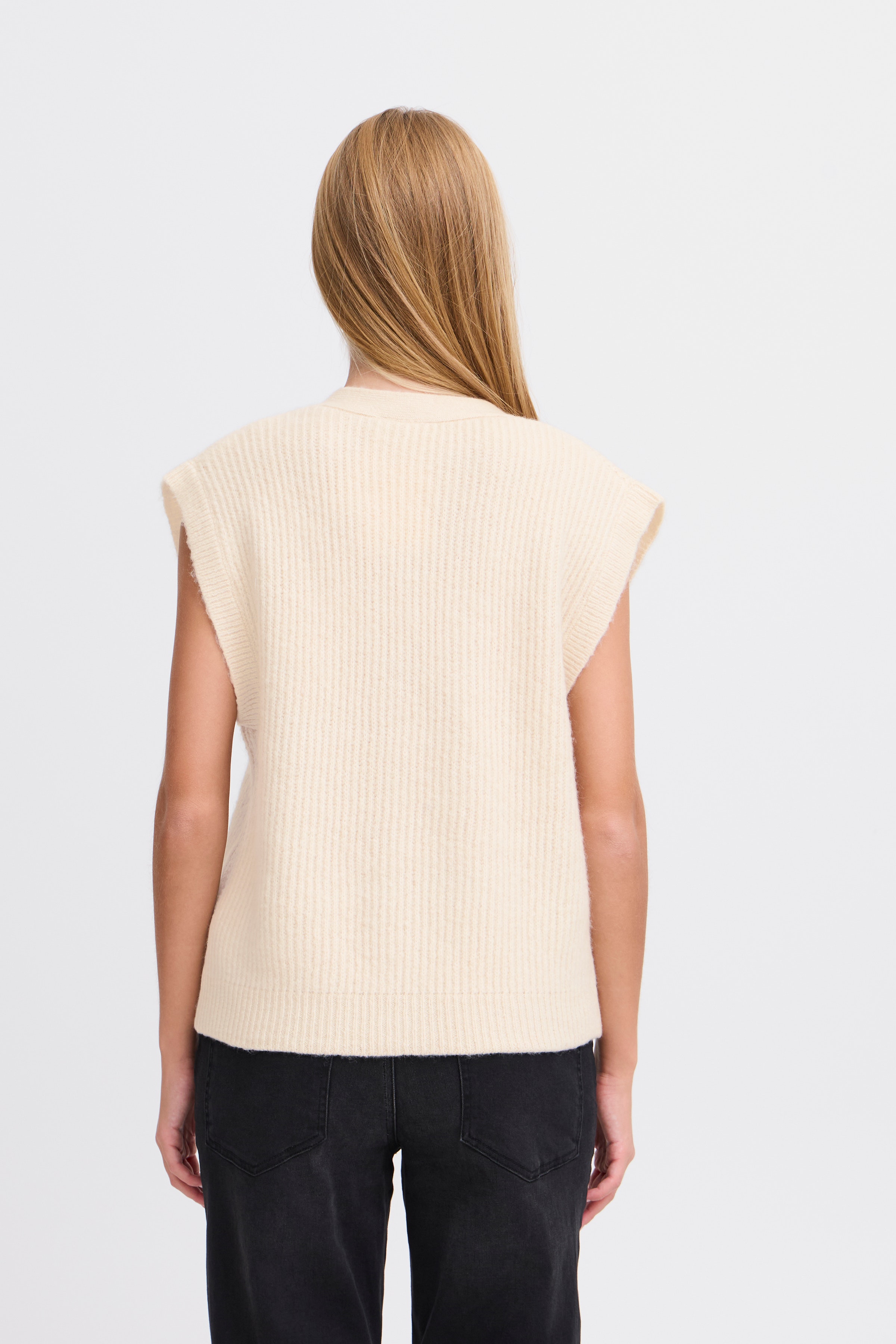 IHPOVOKE Strikket vest LOOKBOOK BACK 20122554-130905