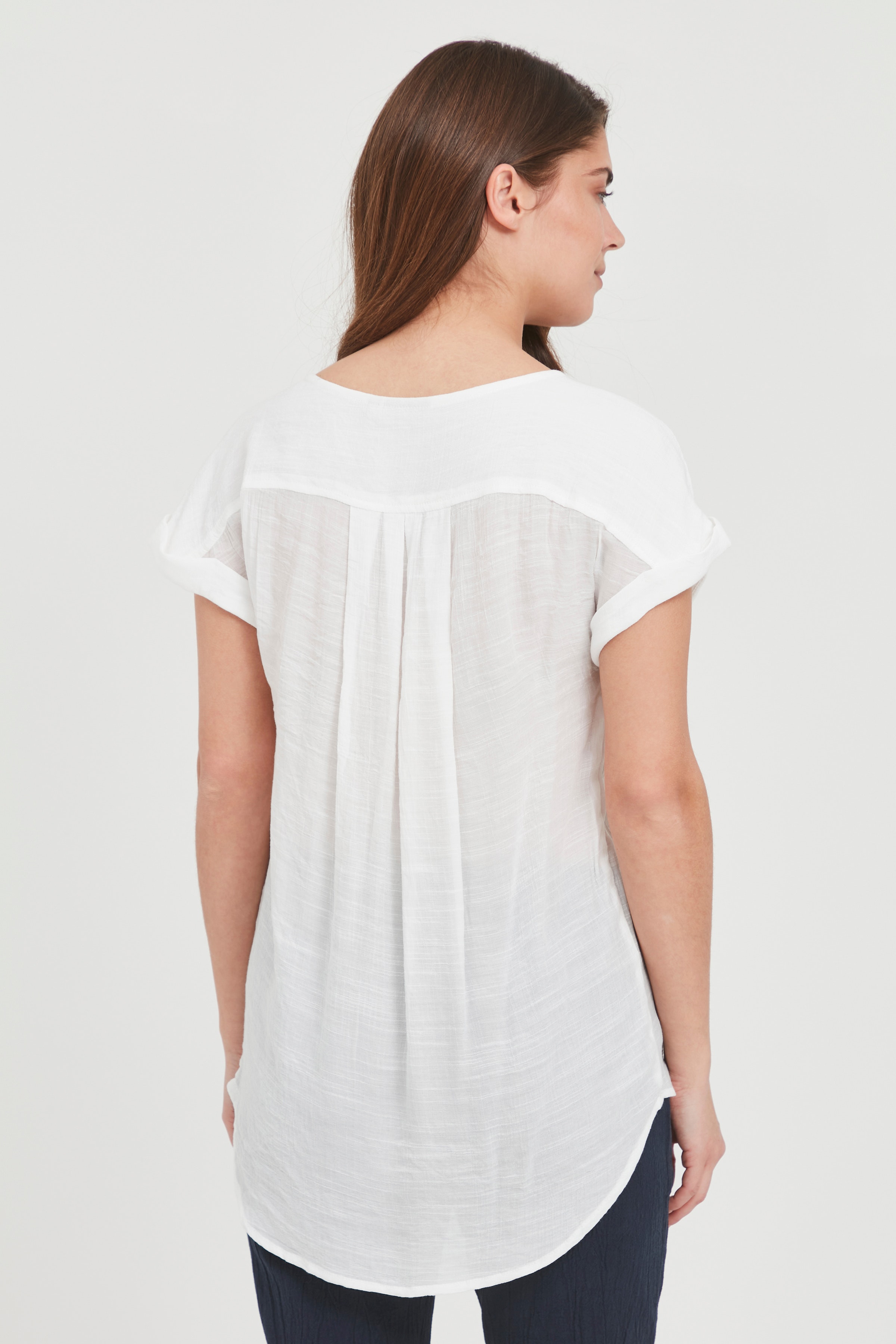 Blouse with short sleeve LOOKBOOK BACK 20609909-200100