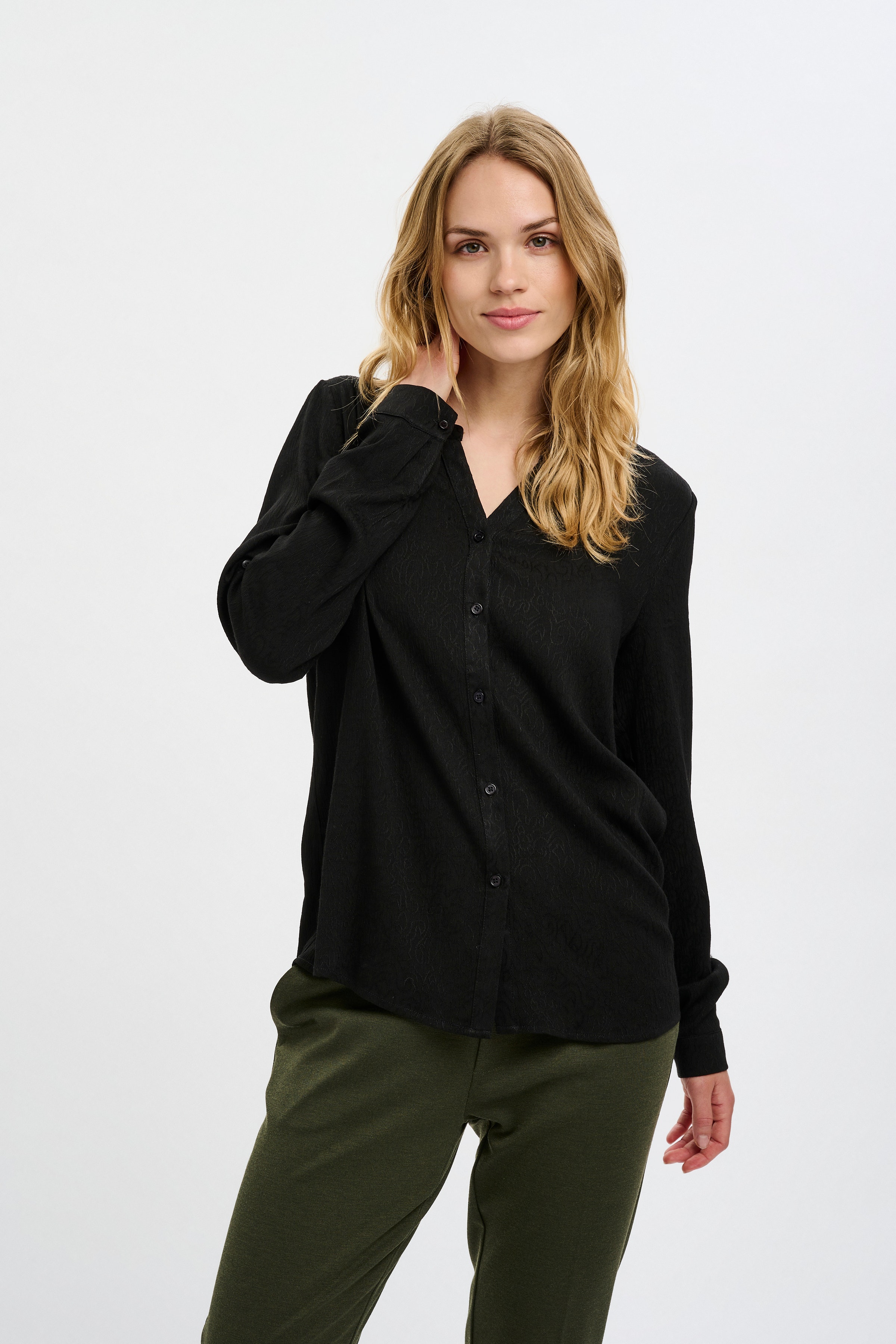 Langarm-Hemdbluse LOOKBOOK FRONT 10590112-100121