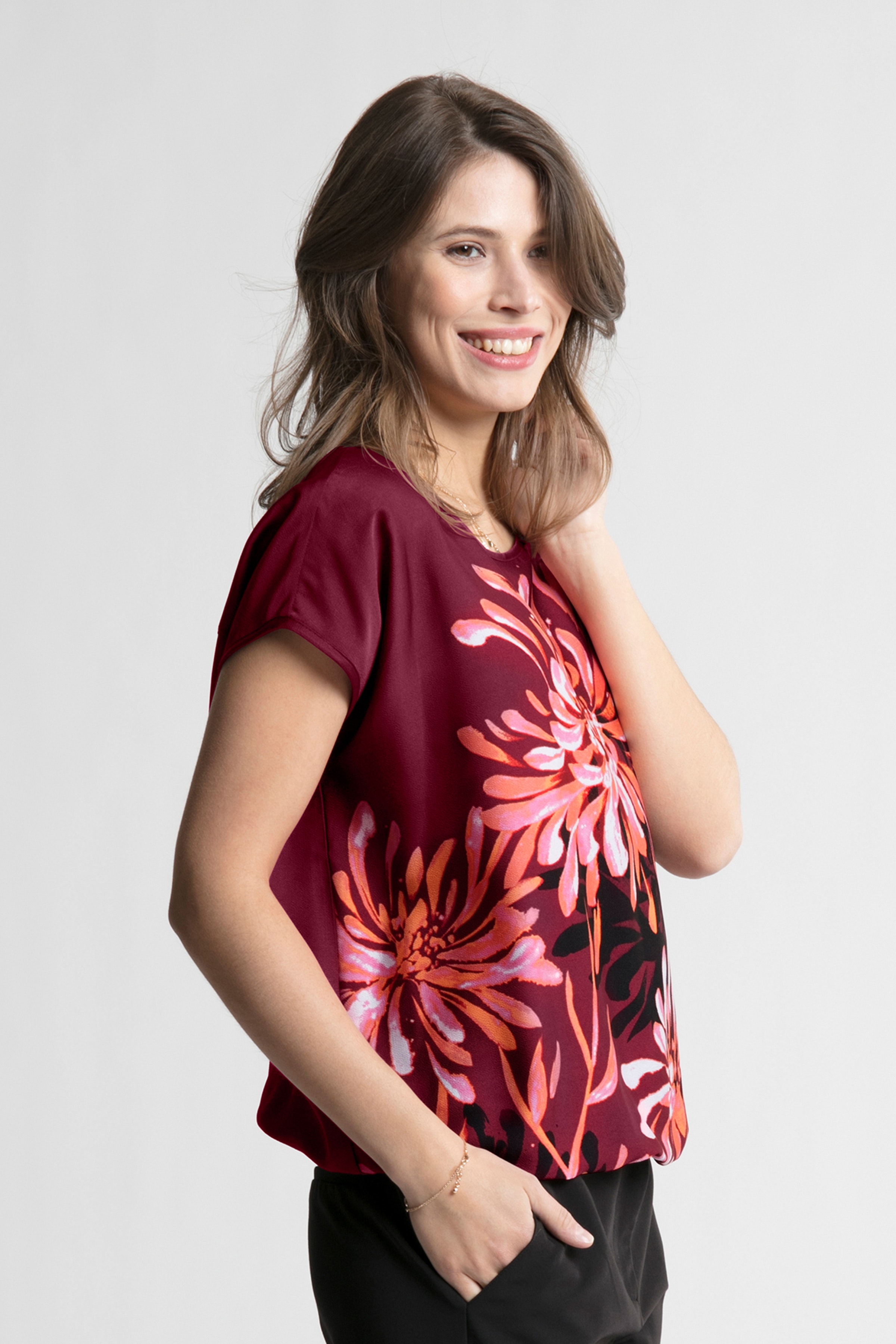 Blouse met korte mouwen LOOKBOOK FRONT 40102598-4008610