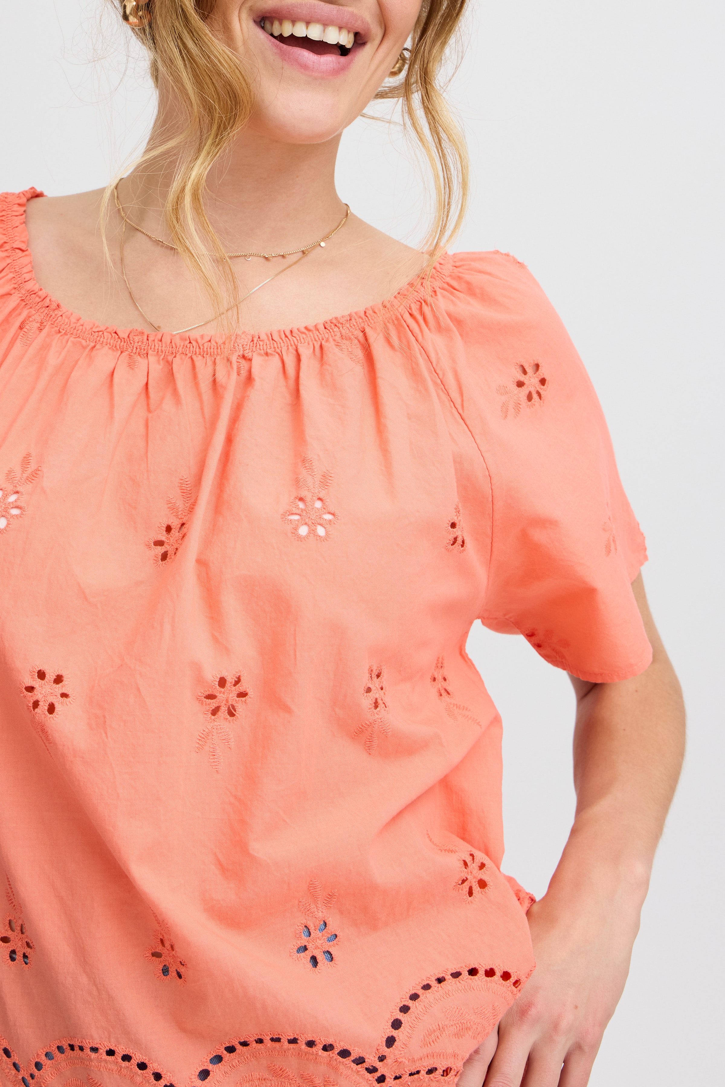 Kortermet bluse LOOKBOOK DETAIL 22100598-151530