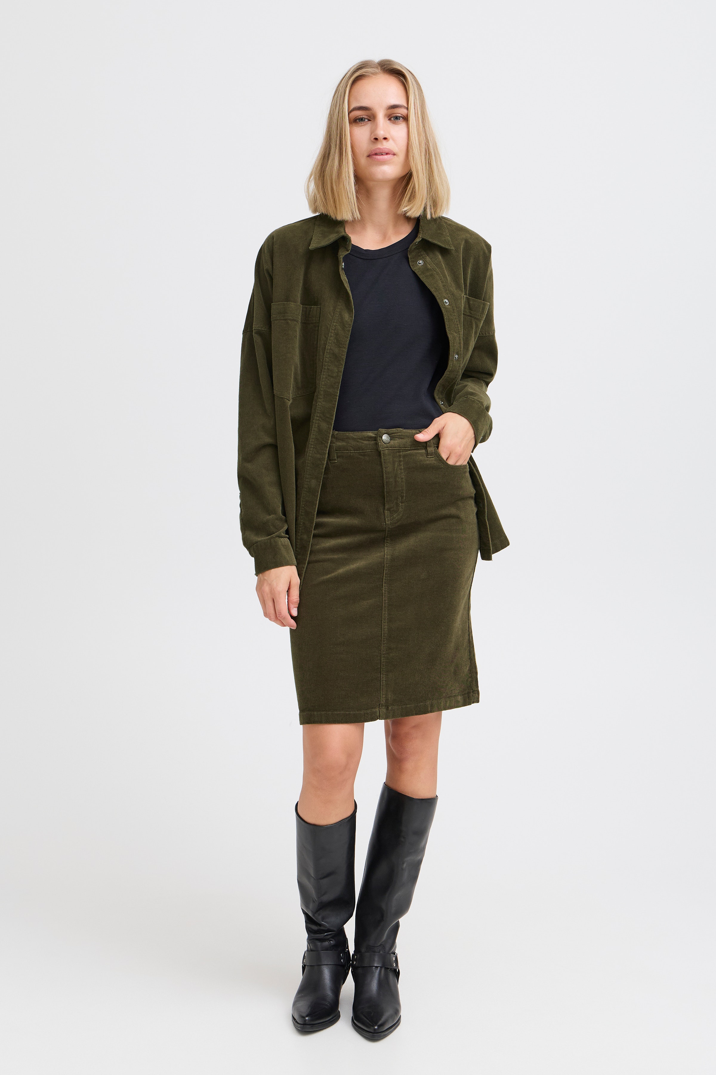 PZSALLY Skjørt LOOKBOOK FRONT 50208443-190511