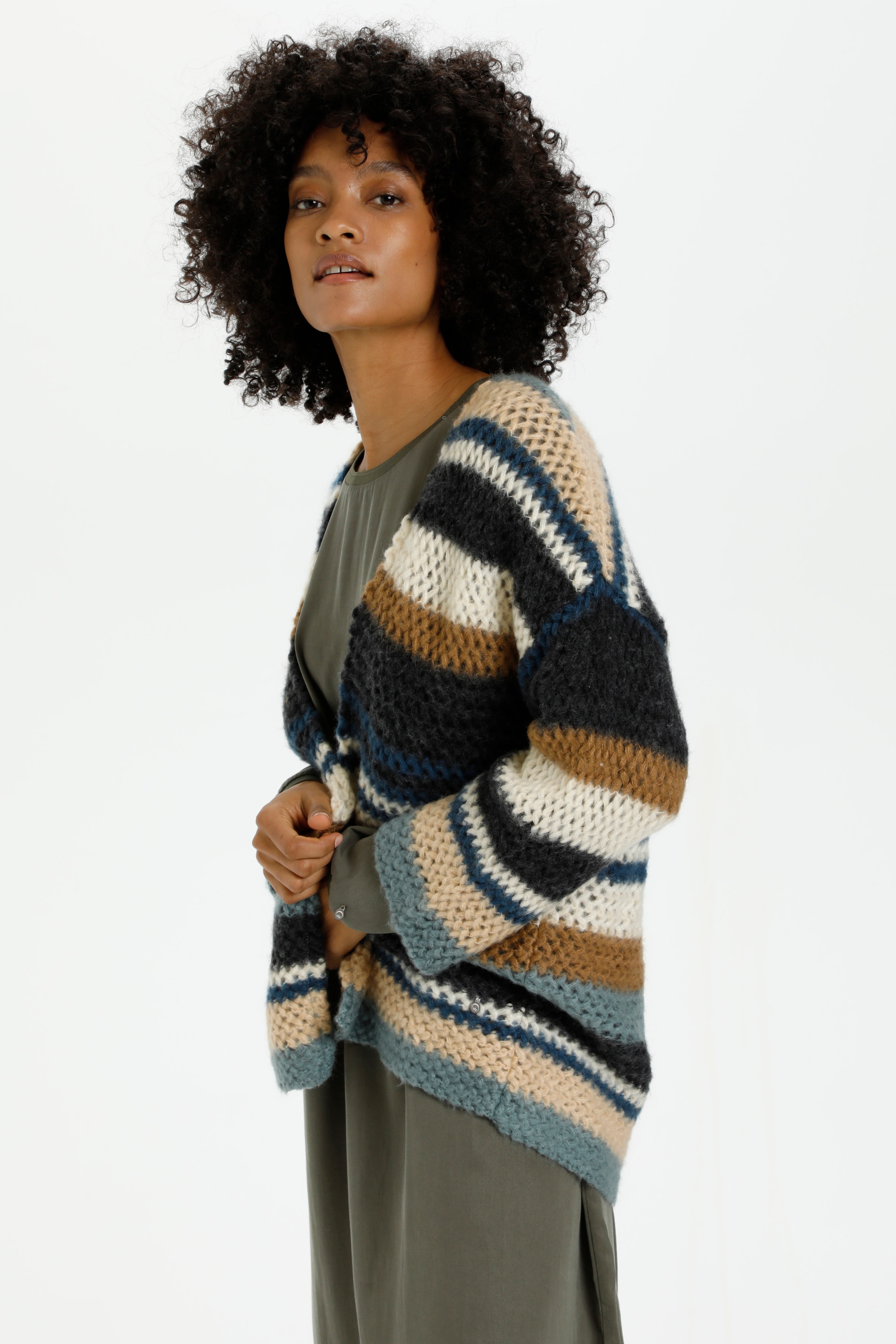 Stickad cardigan LOOKBOOK FRONT 10608636-101774
