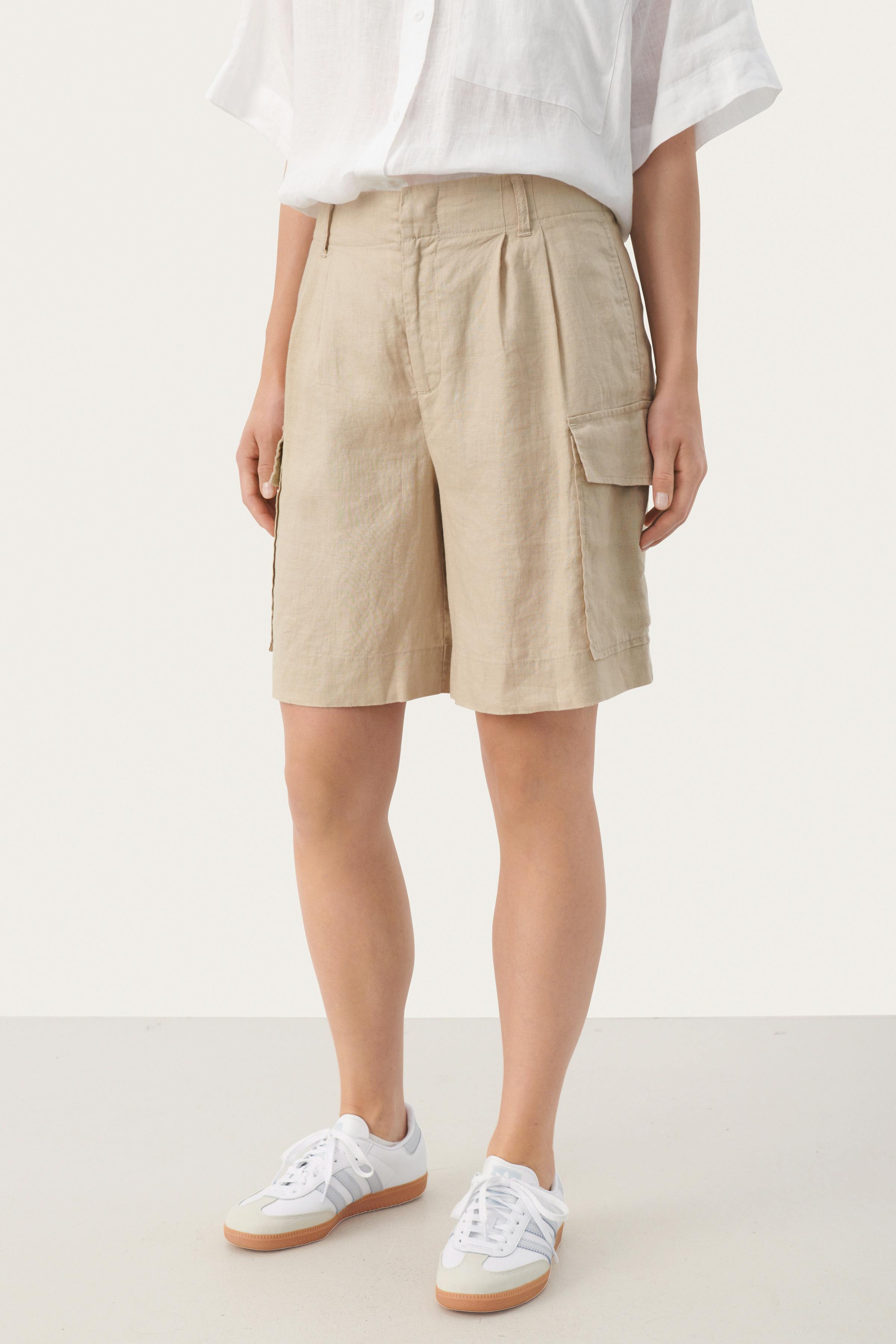 GedictePW Linen shorts LOOKBOOK FRONT 30308588-151307