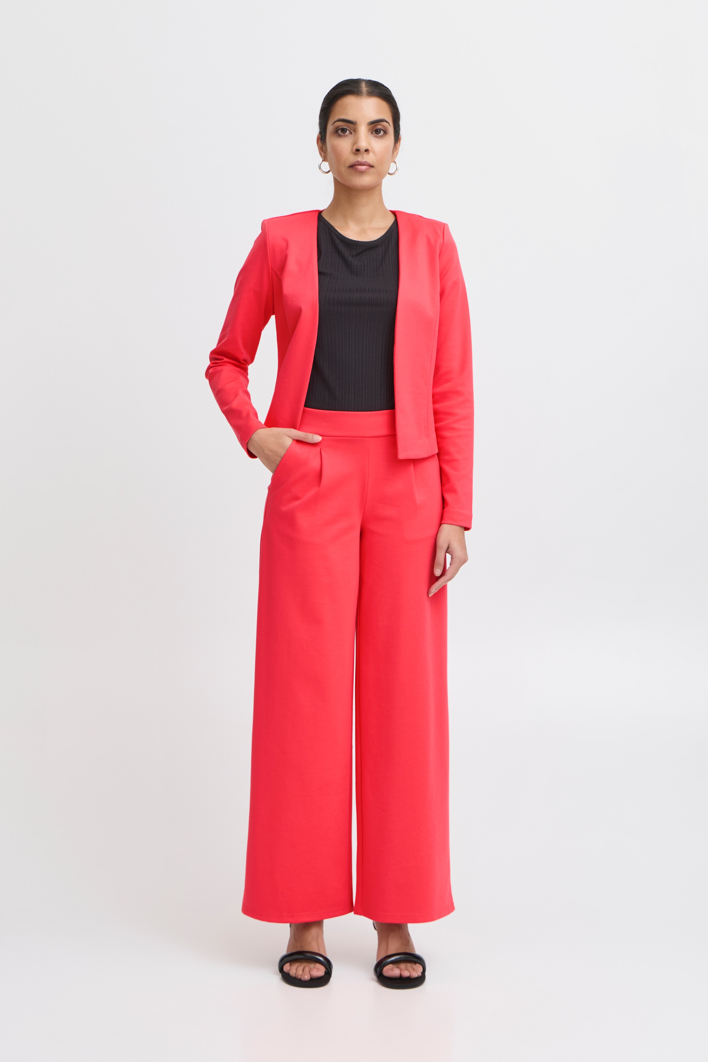 IHKATE LONG WIDE  Bukser LOOKBOOK FRONT 20118337-171753