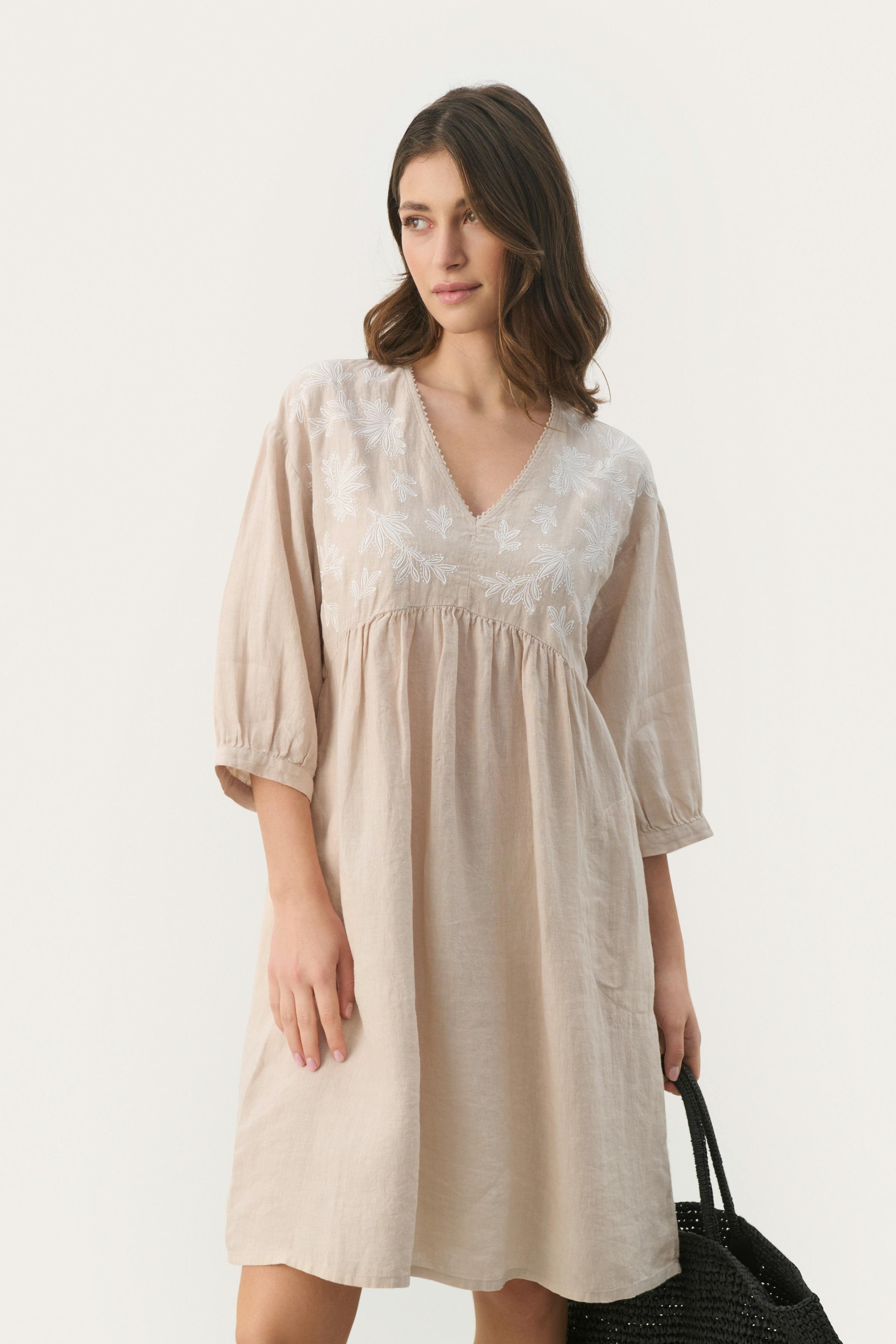 GiazellaPW Short linen dress LOOKBOOK FRONT 30308679-303175