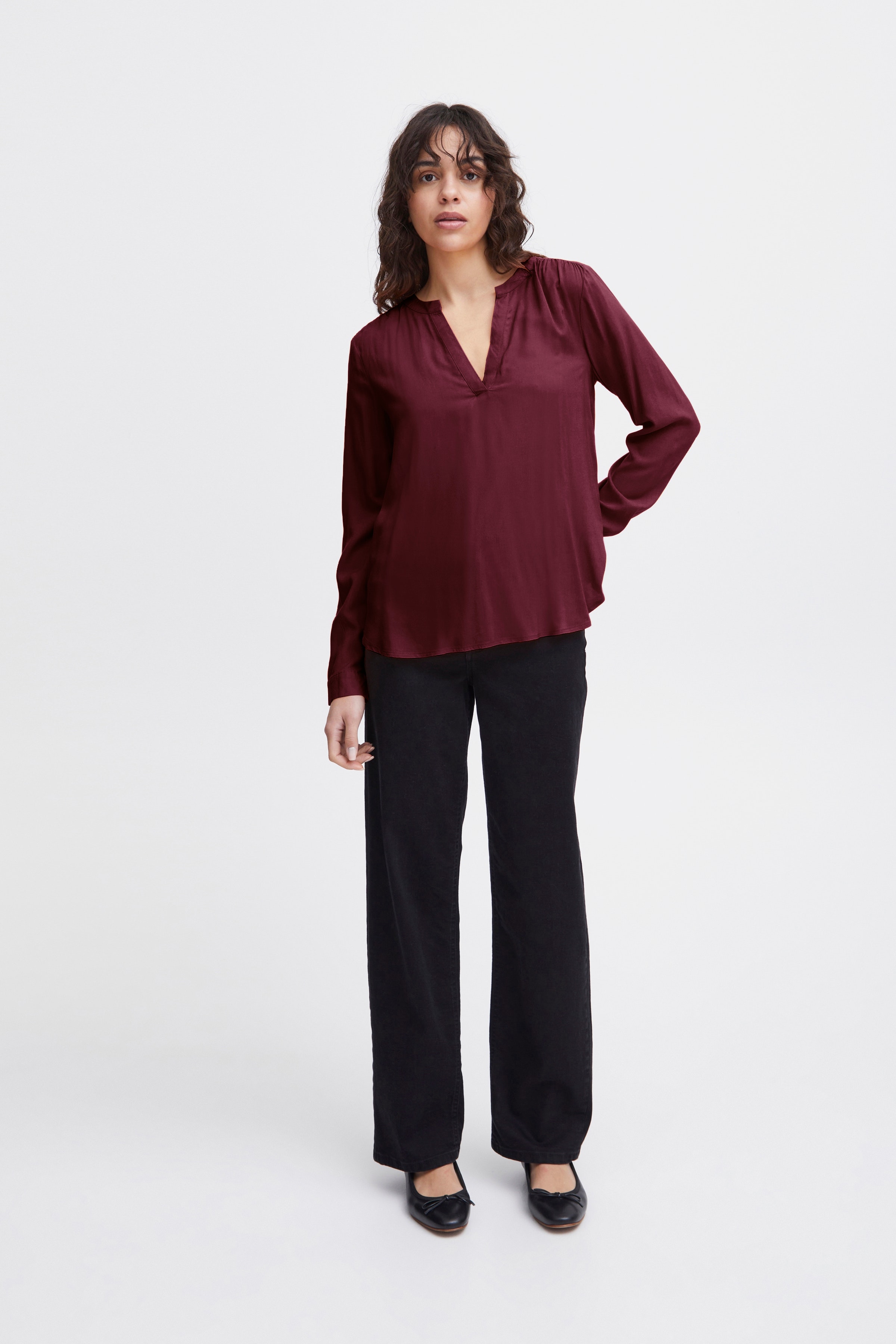 IHMAIN Bluse LOOKBOOK FRONT 20114753-161349
