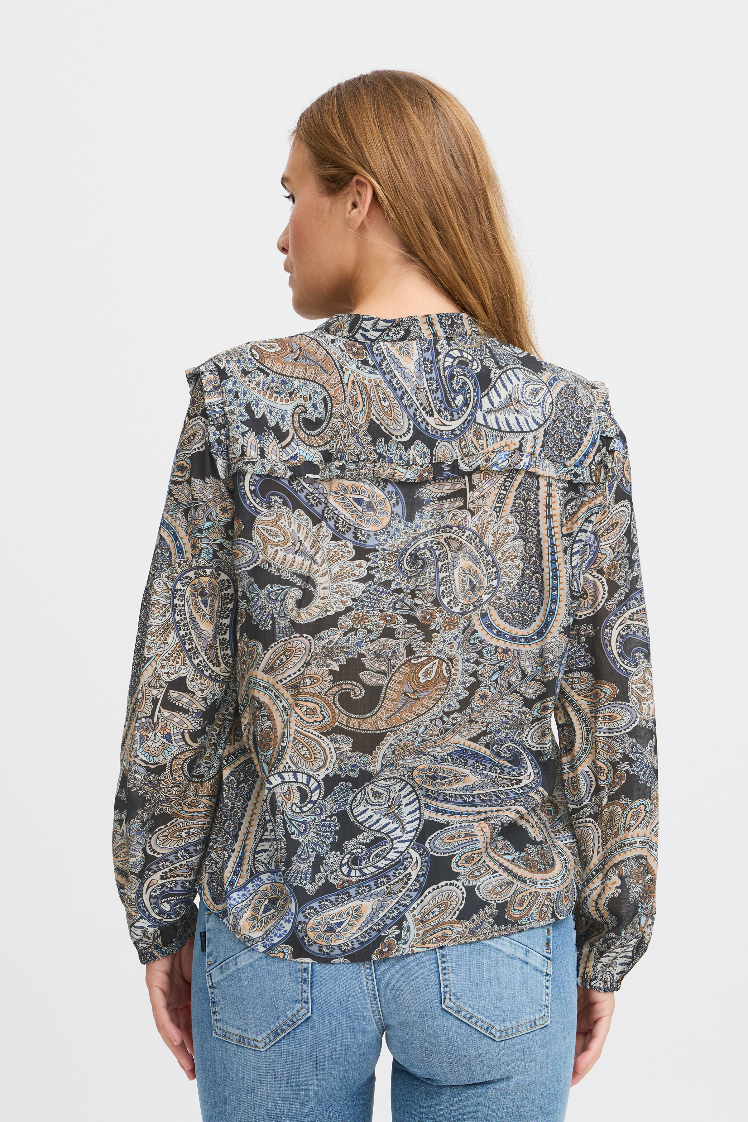 Langermet bluse LOOKBOOK BACK 50208620-204087