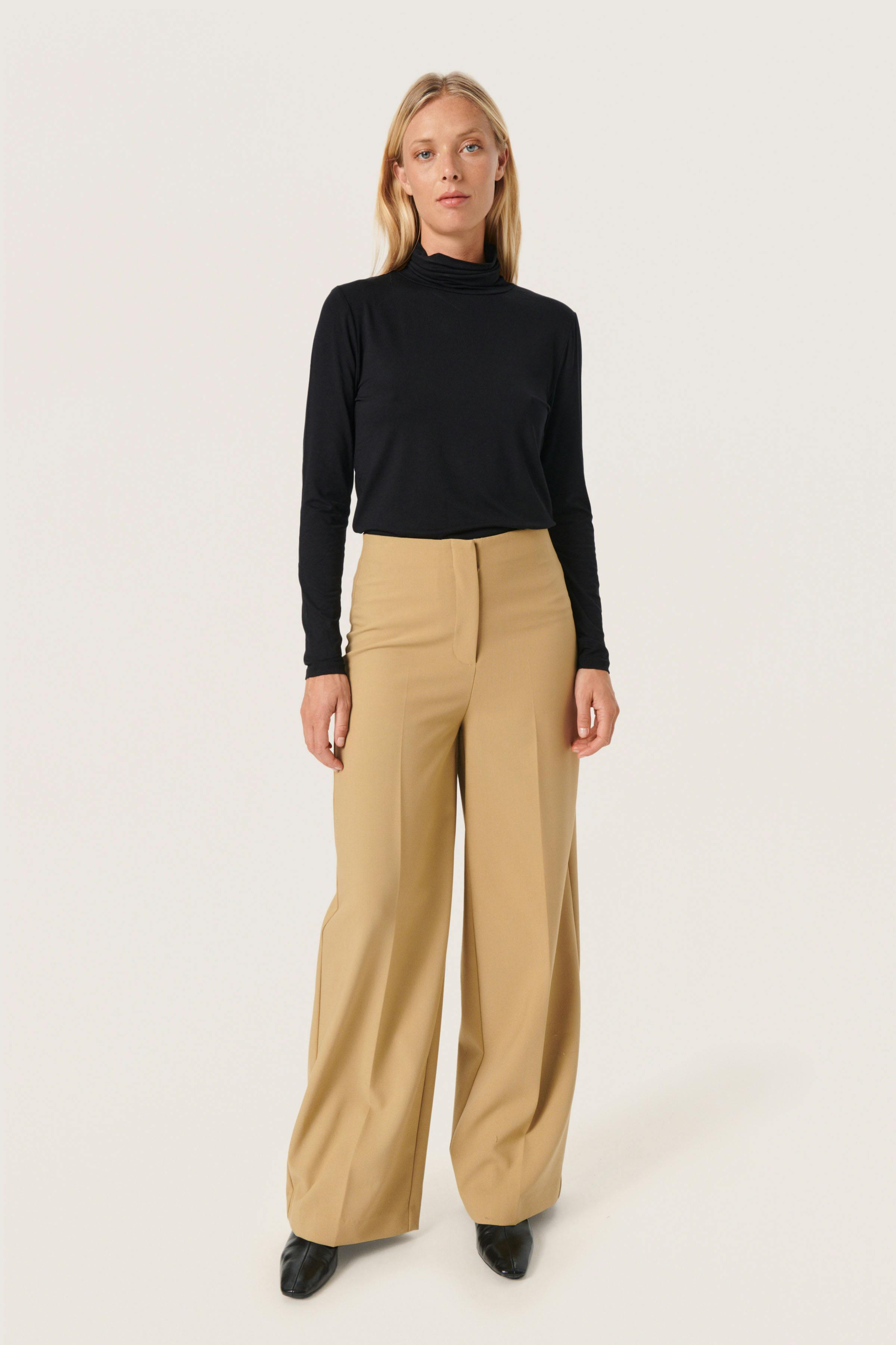 SLCorinne Wide Trousers LOOKBOOK FRONT 30407228-171022