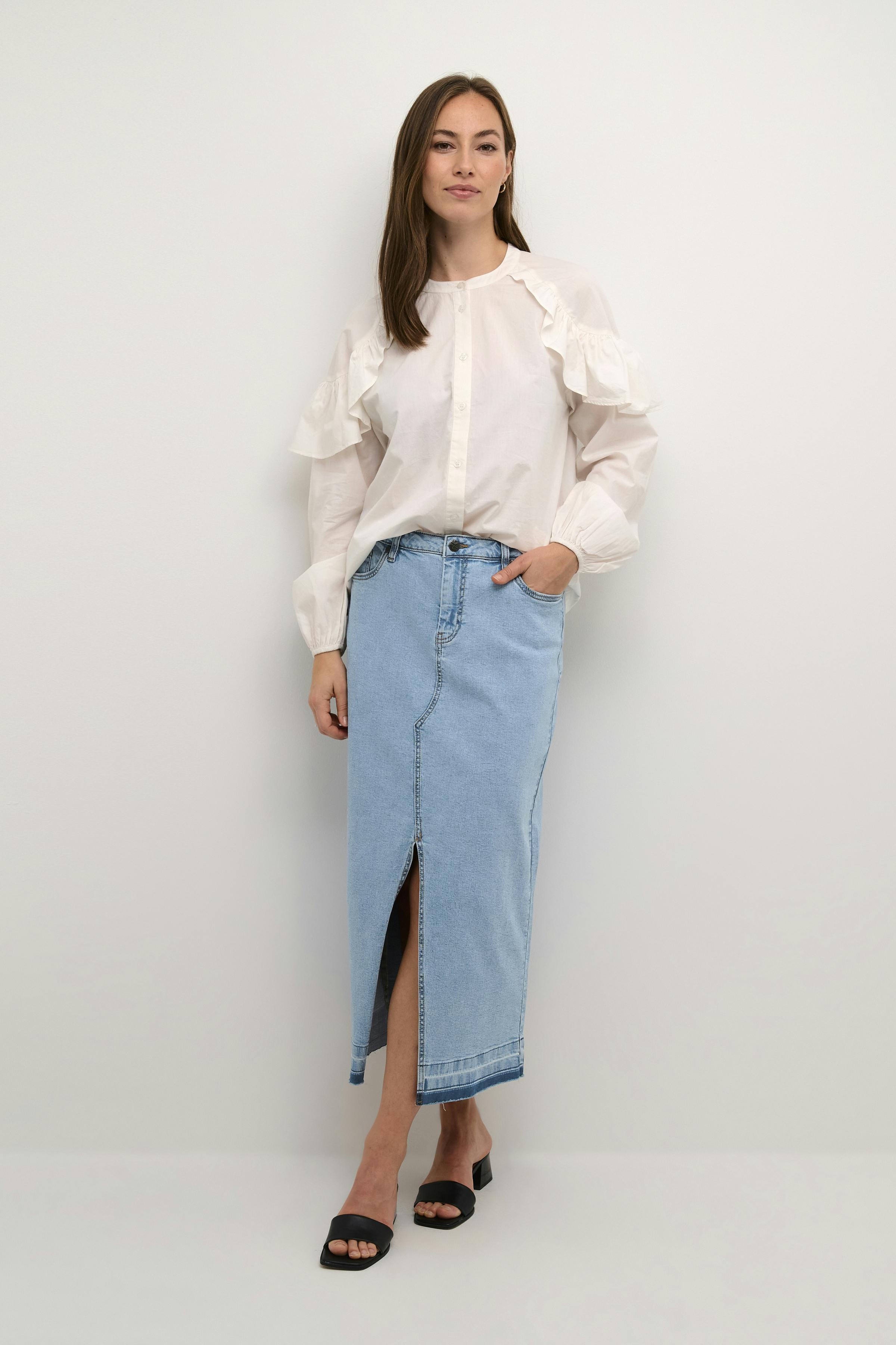 CUami Denim Skirt LOOKBOOK FRONT 50110667-500027