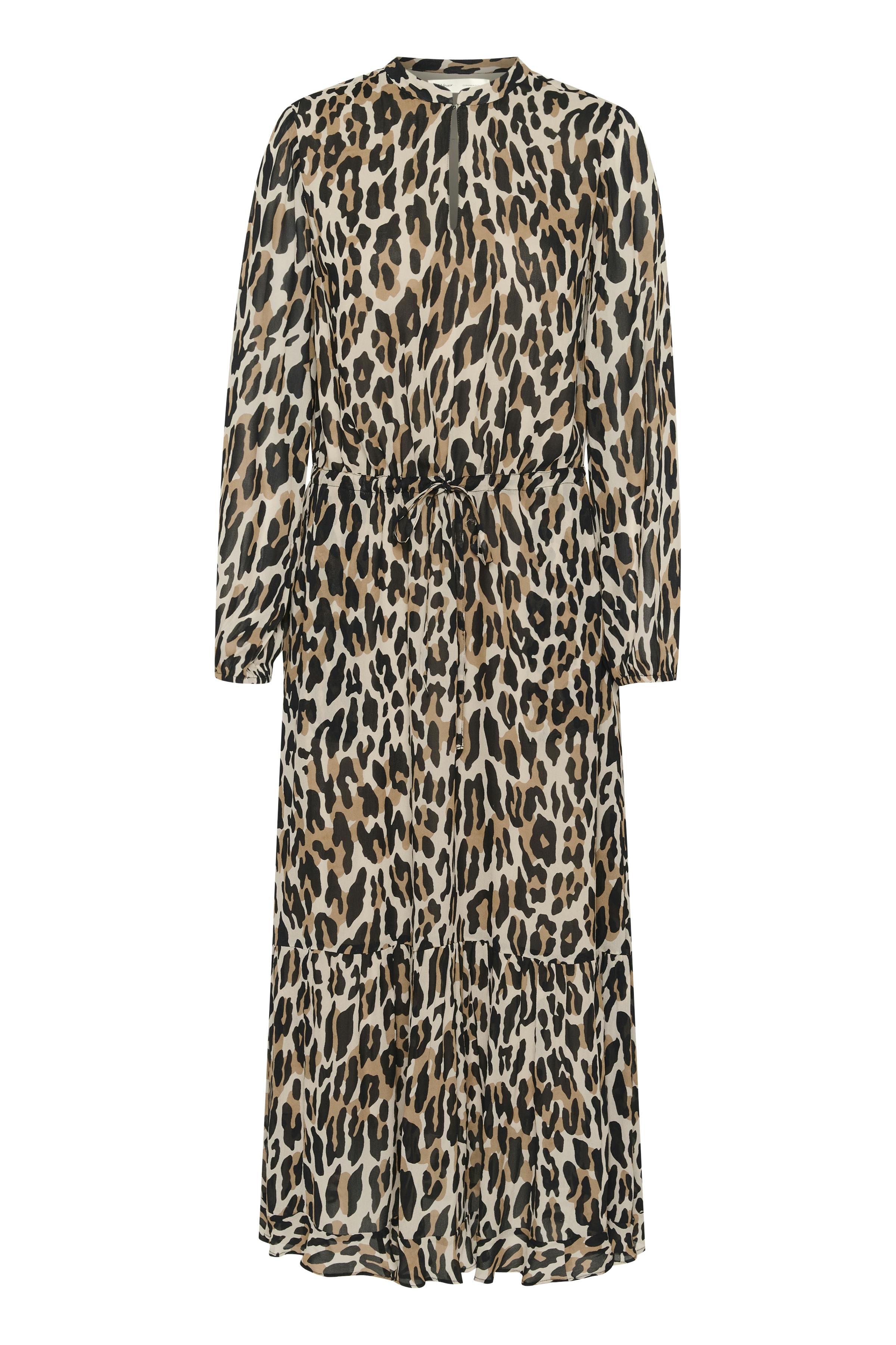 ClarieIW leopard Dress PACK FRONT 30110113-303436