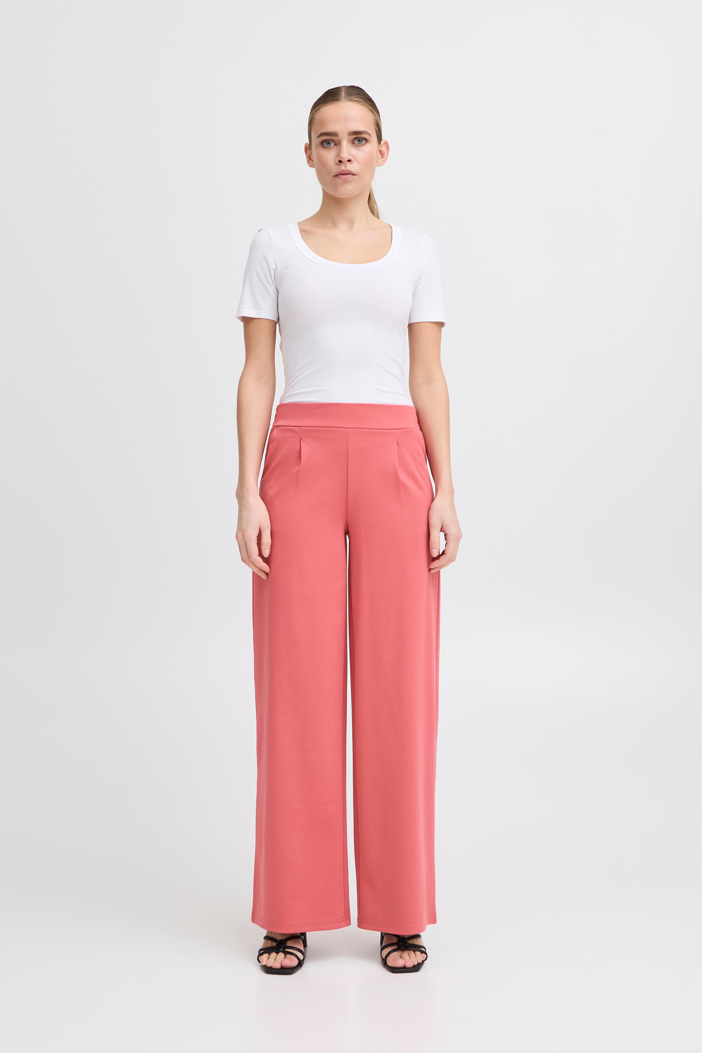 IHKATE LONG WIDE  Bukser LOOKBOOK FRONT 20118337-171633
