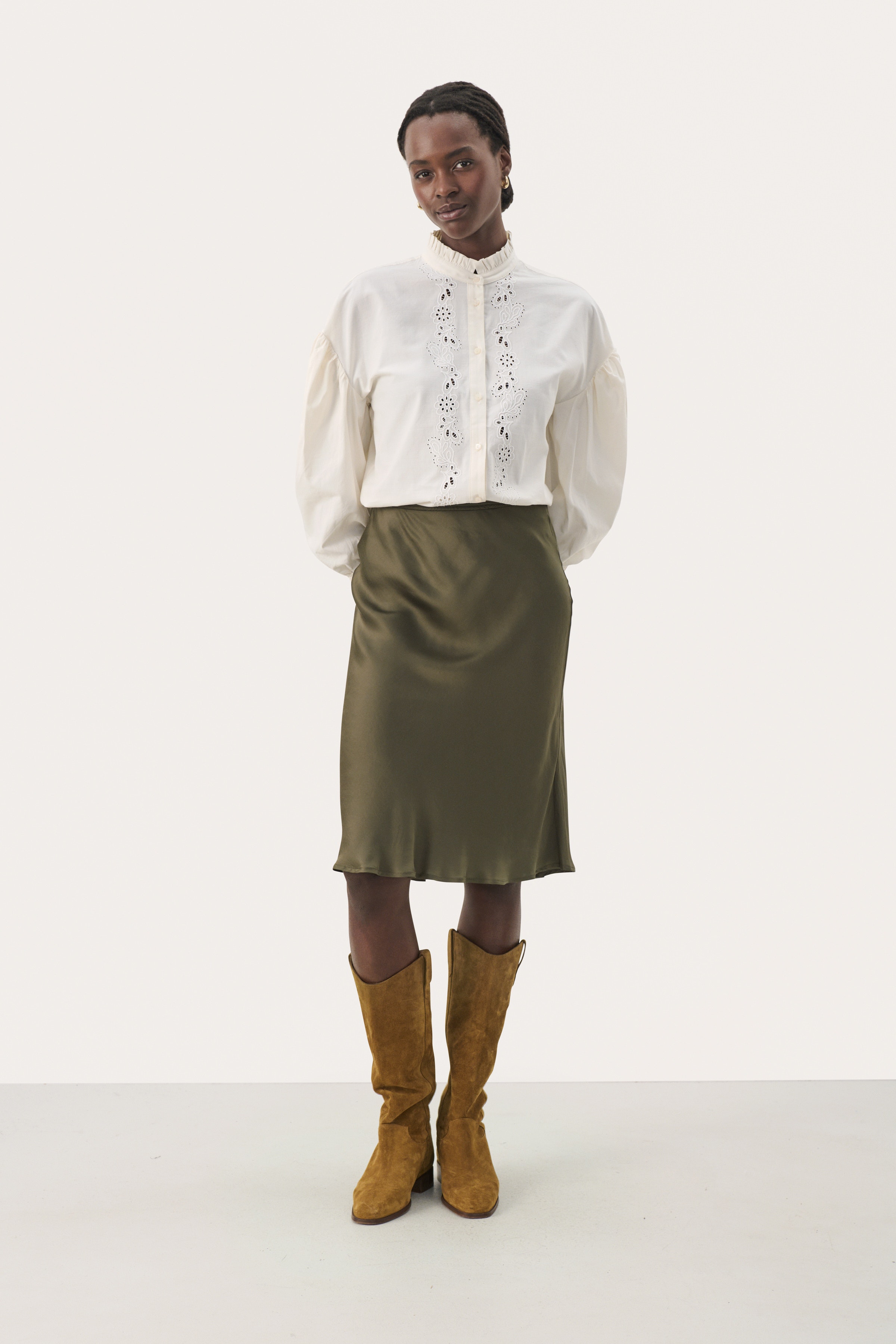 NuniPW Kjol LOOKBOOK FRONT 30309495-190510