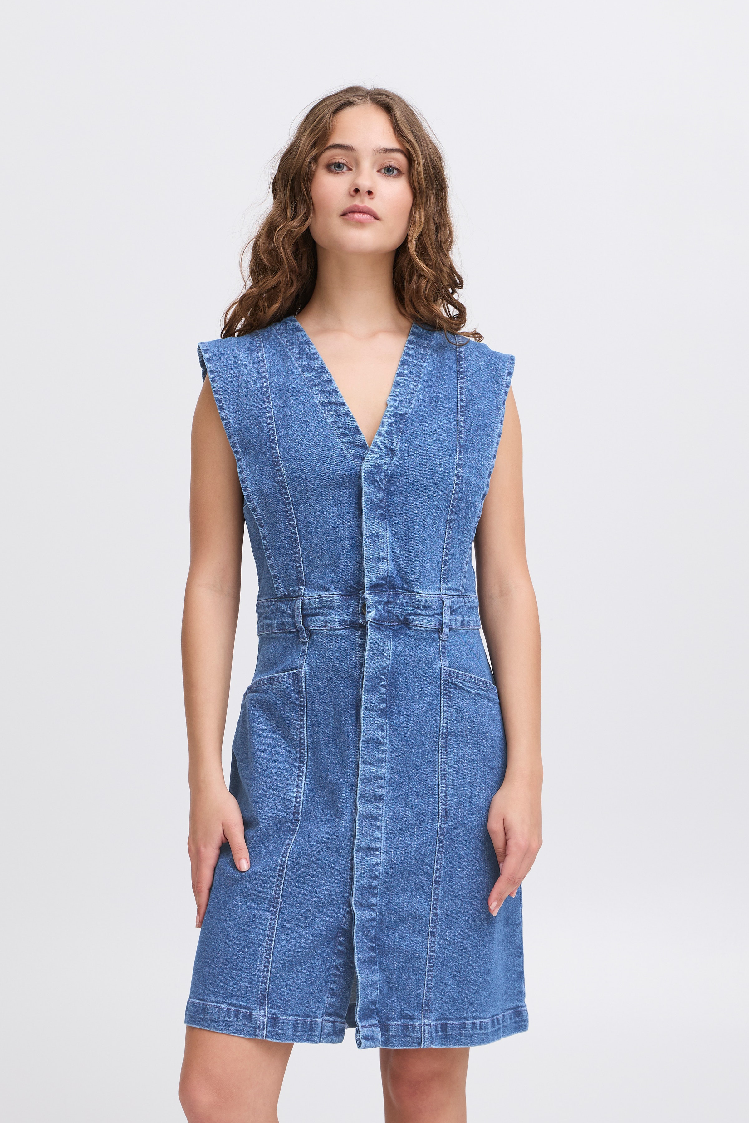 IHCALLY Denim kjole LOOKBOOK FRONT 20122705-200928