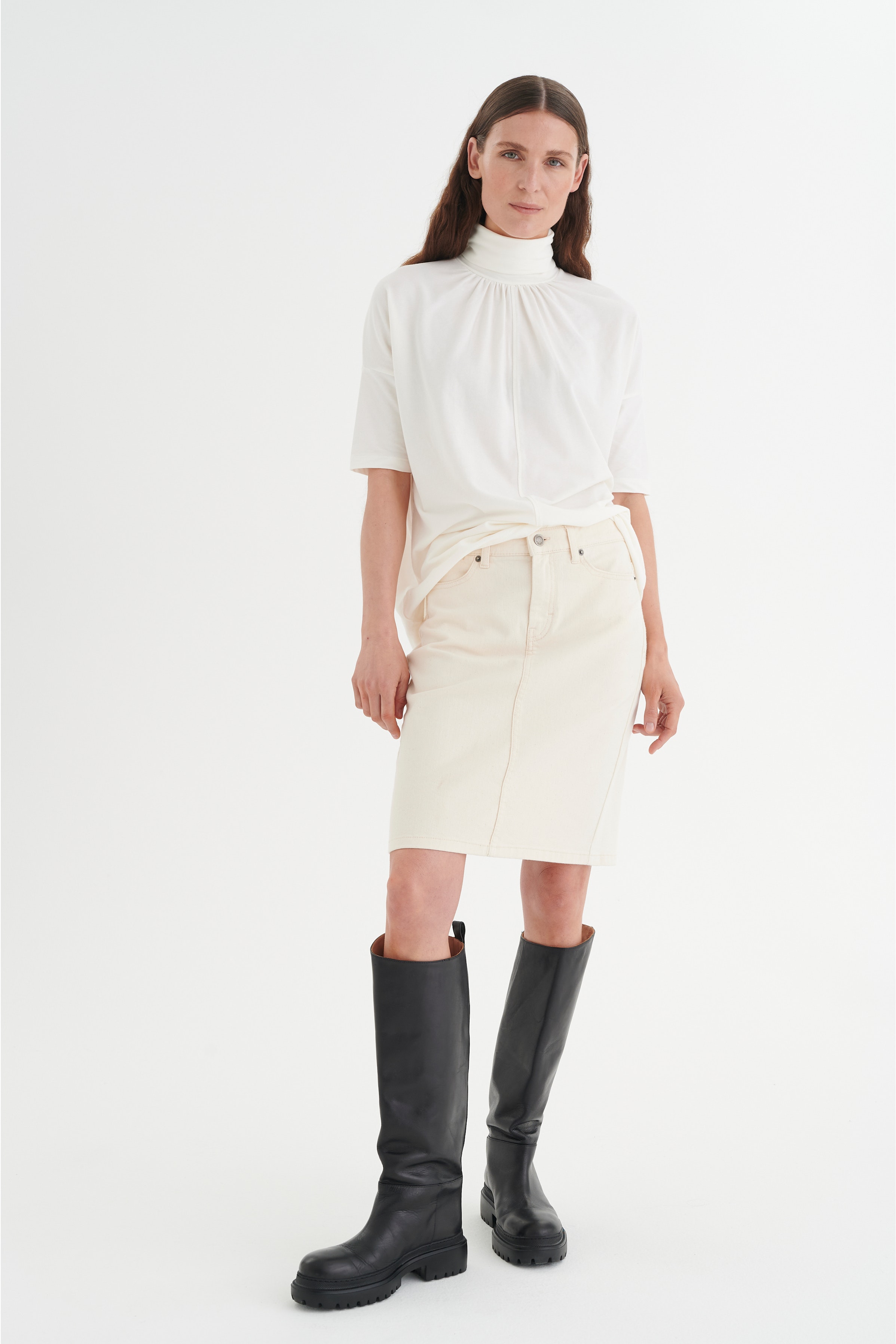 Denimkjol LOOKBOOK FRONT 30106383-110701