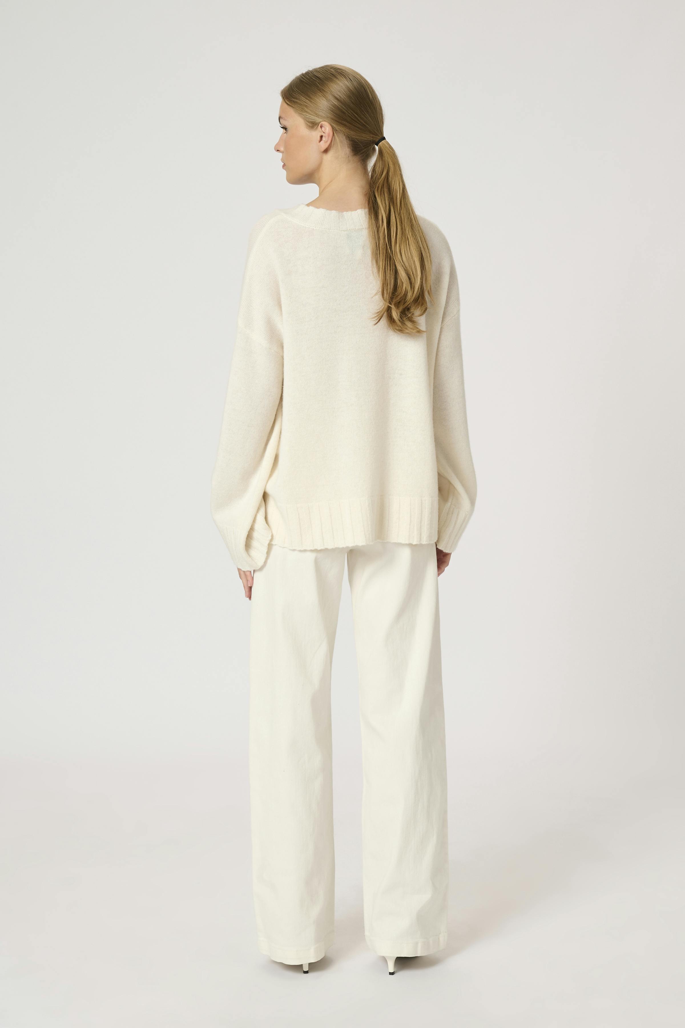 HuxiMW wool and kashmir v-neck pullover LOOKBOOK BACK 10704959-110602