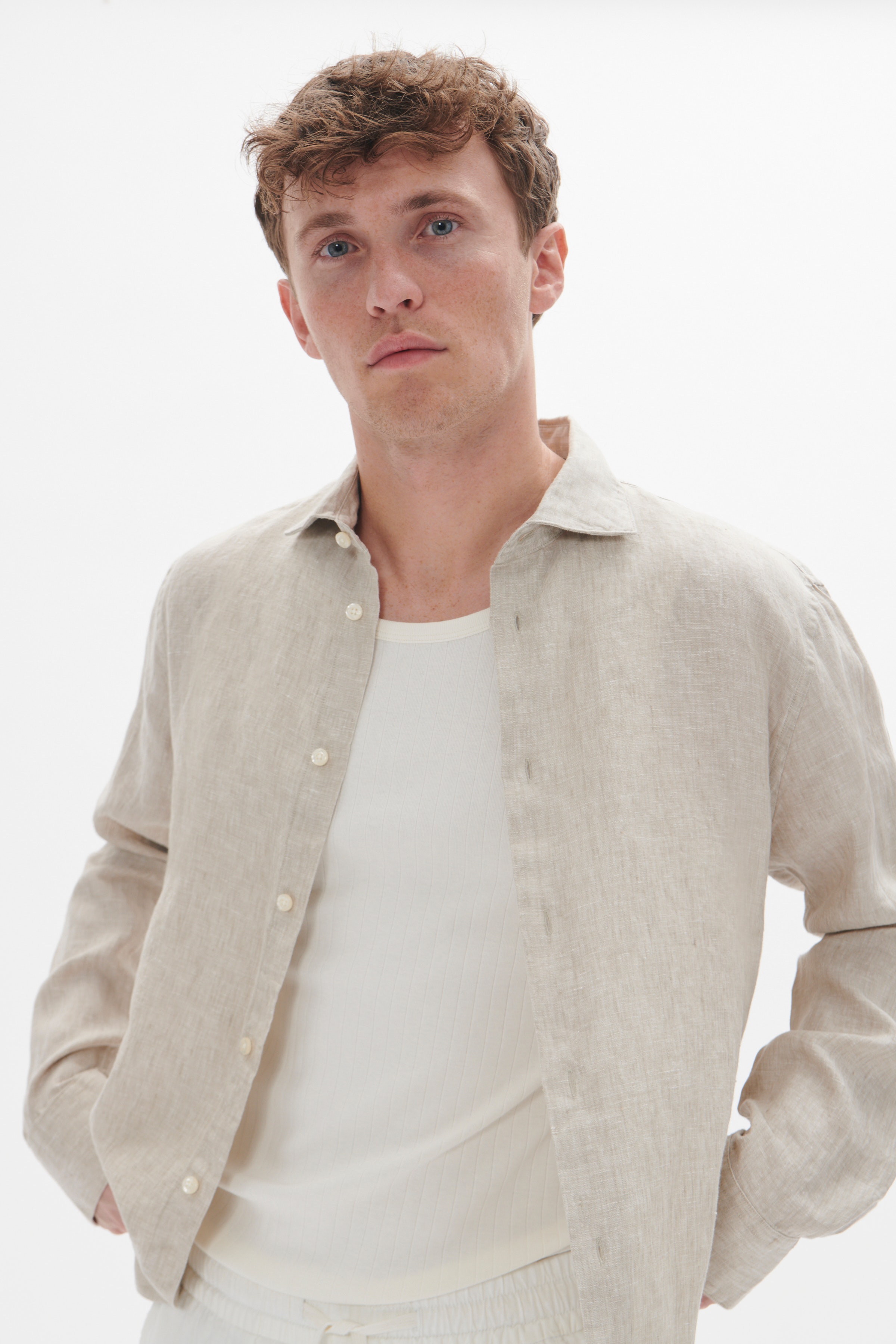 MAmarc linen shirt LOOKBOOK DETAIL 30205841-161105