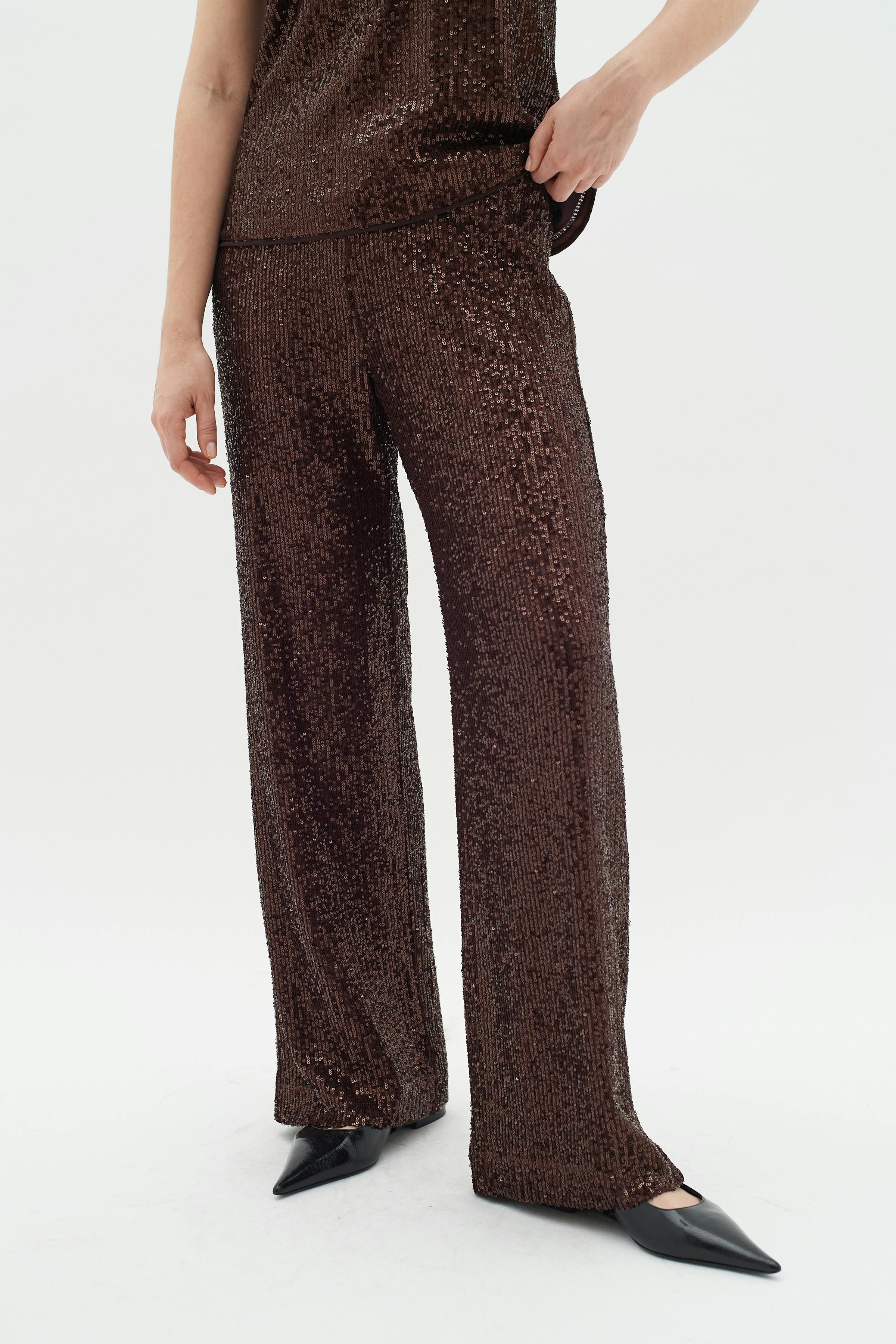 BarbaraIW Sequin Trousers LOOKBOOK FRONT 30110081-191518