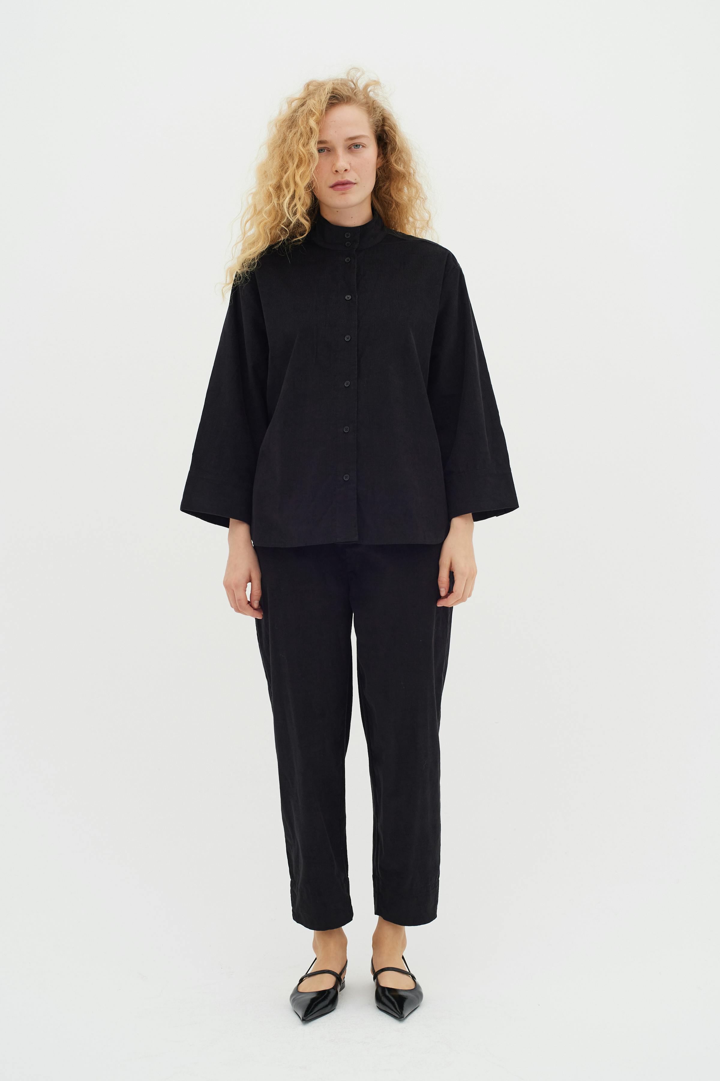 CarmenIW Velvet Shirt LOOKBOOK FRONT 30108961-194008