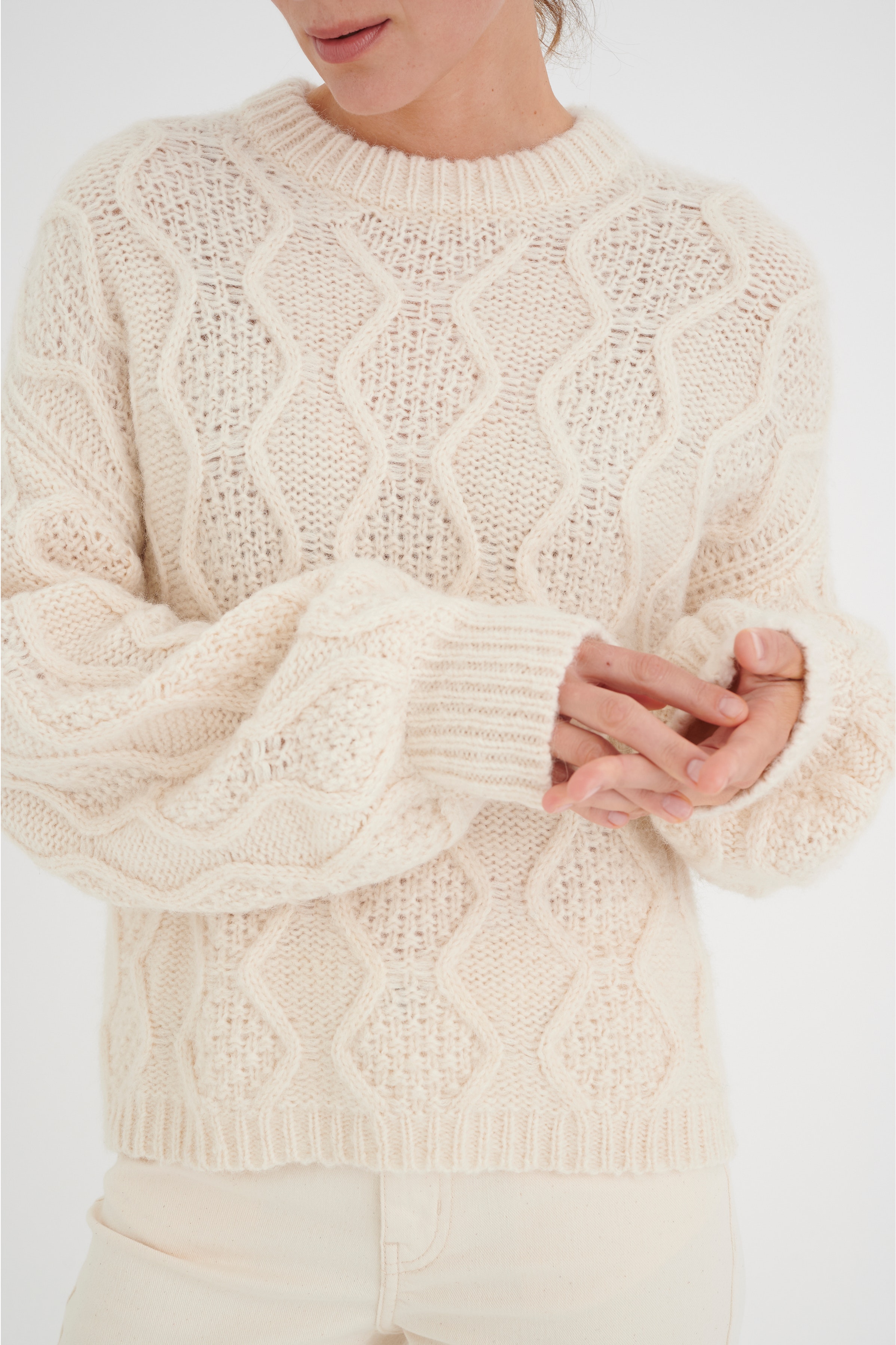 Stickad pullover LOOKBOOK DETAIL 30106658-300002