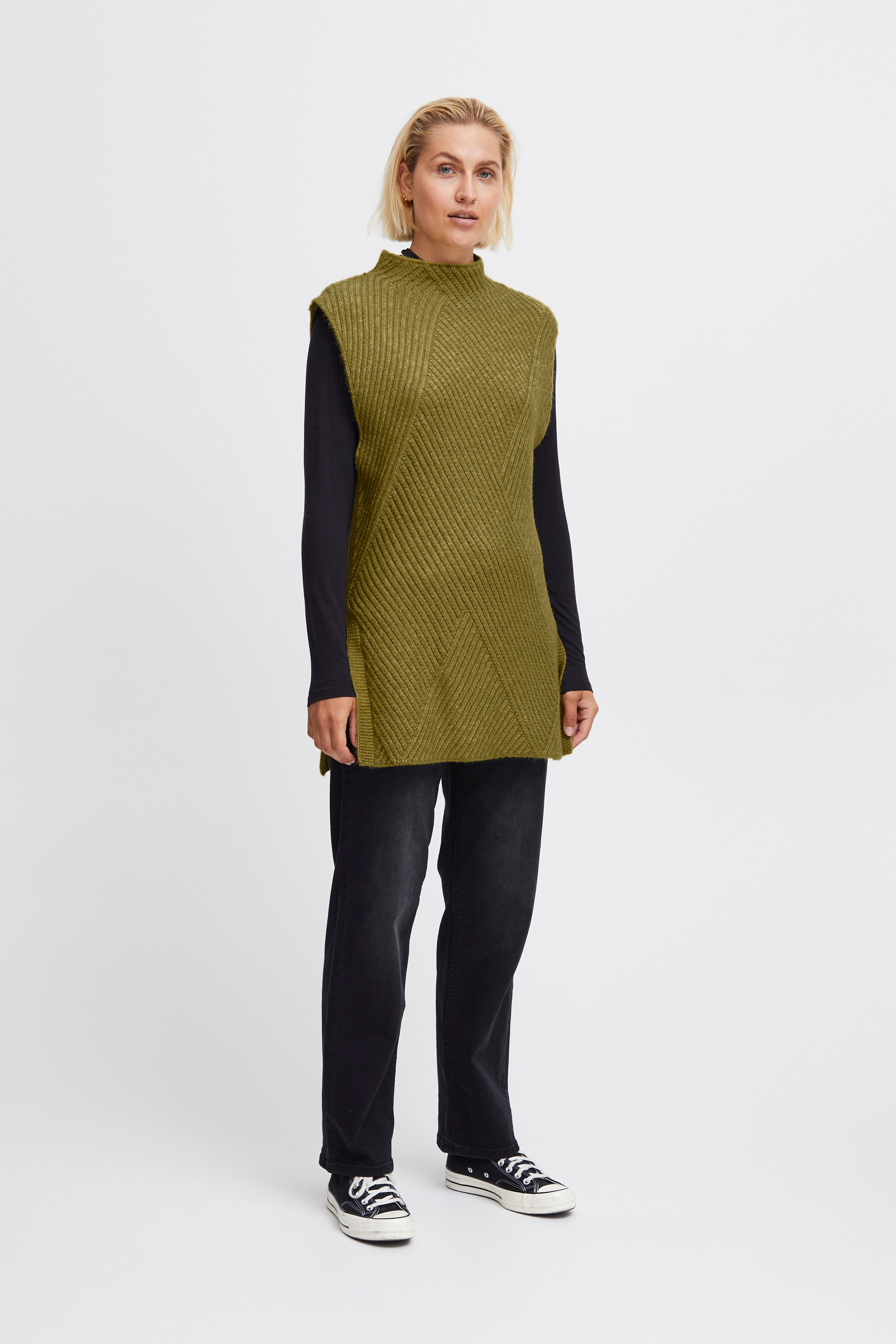 IHMYLLE Strikket vest LOOKBOOK FRONT 20119691-170636