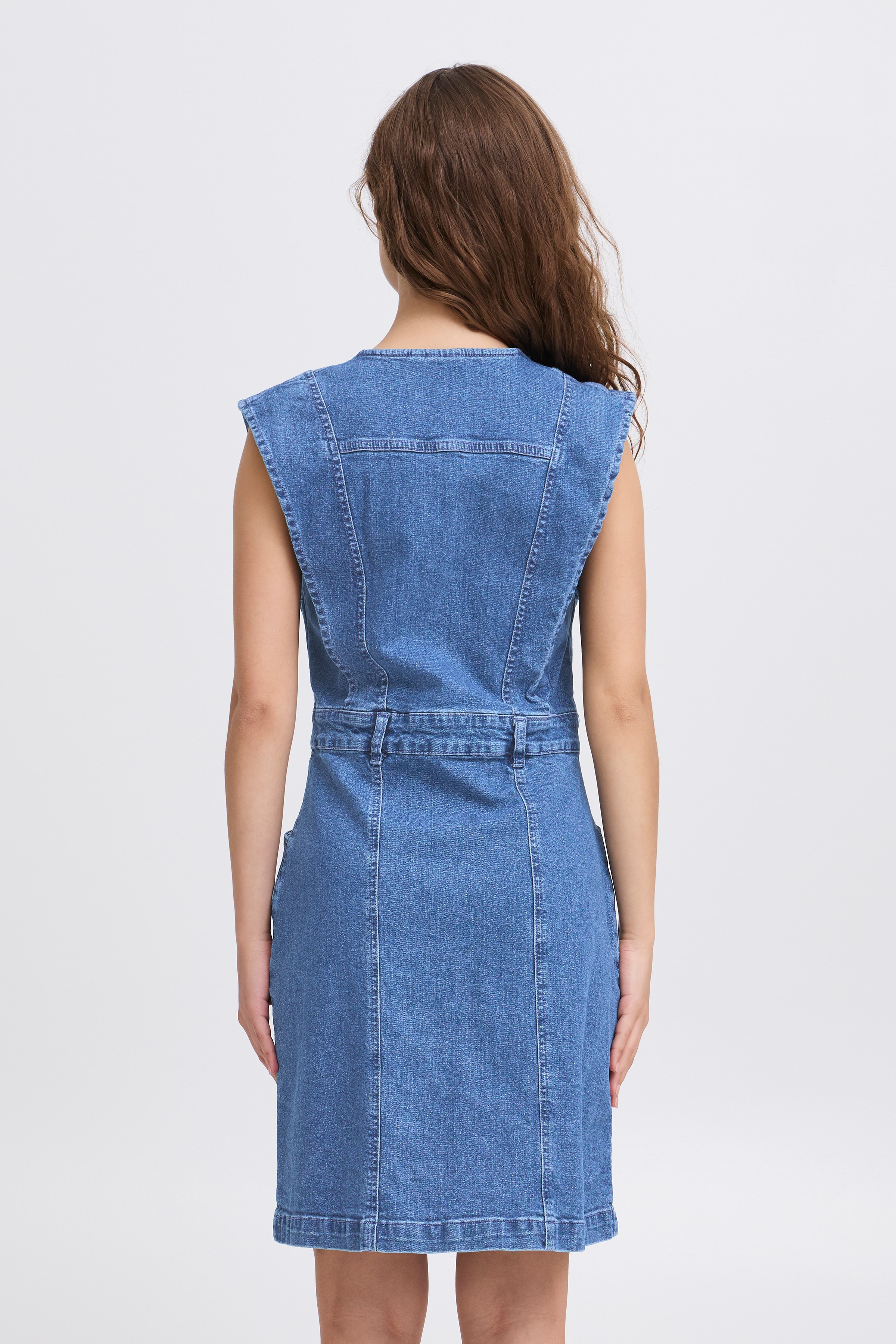 IHCALLY Denim kjole LOOKBOOK BACK 20122705-200928