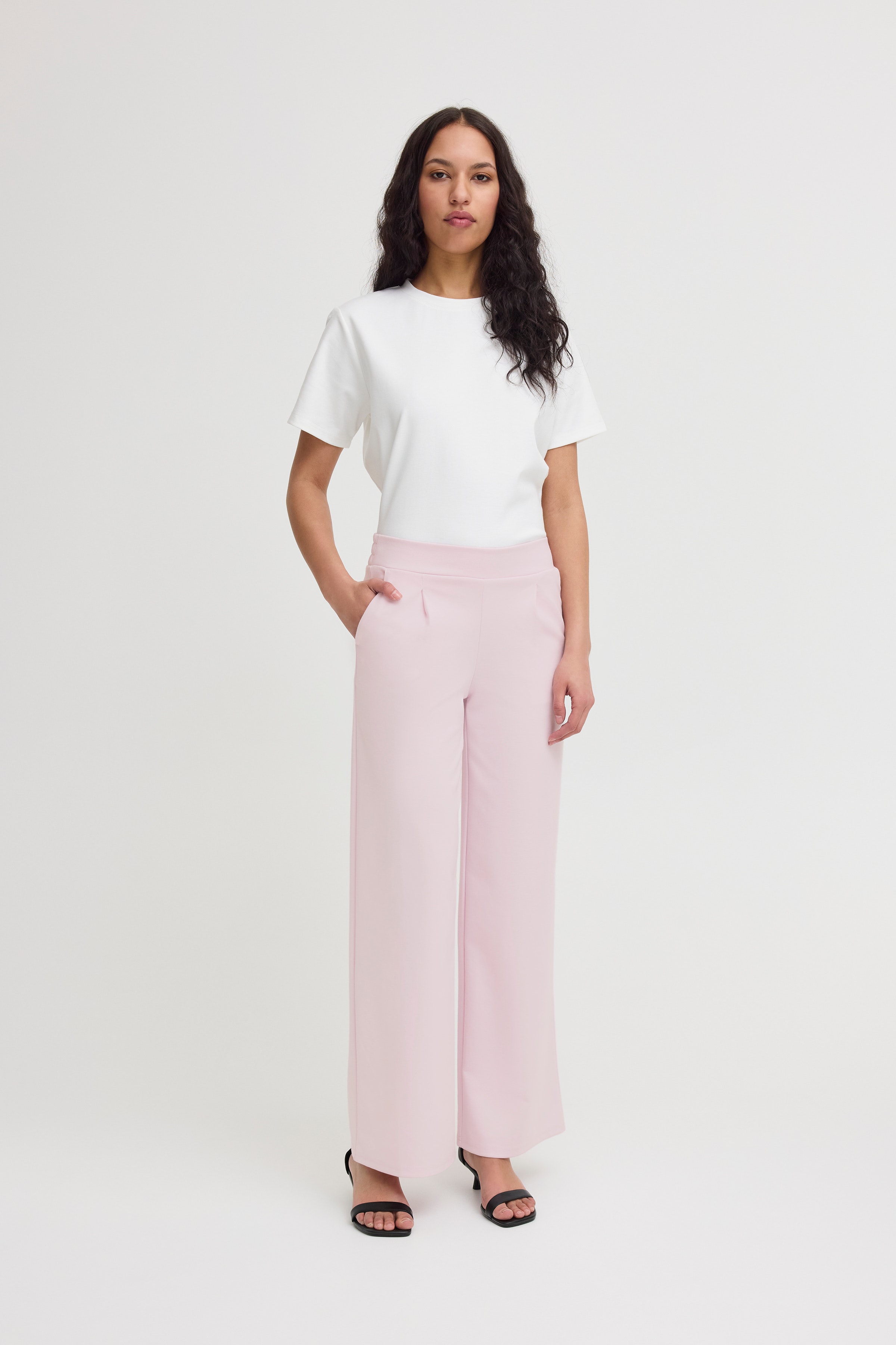 IHKATE LONG WIDE  Bukser LOOKBOOK FRONT 20118337-122903