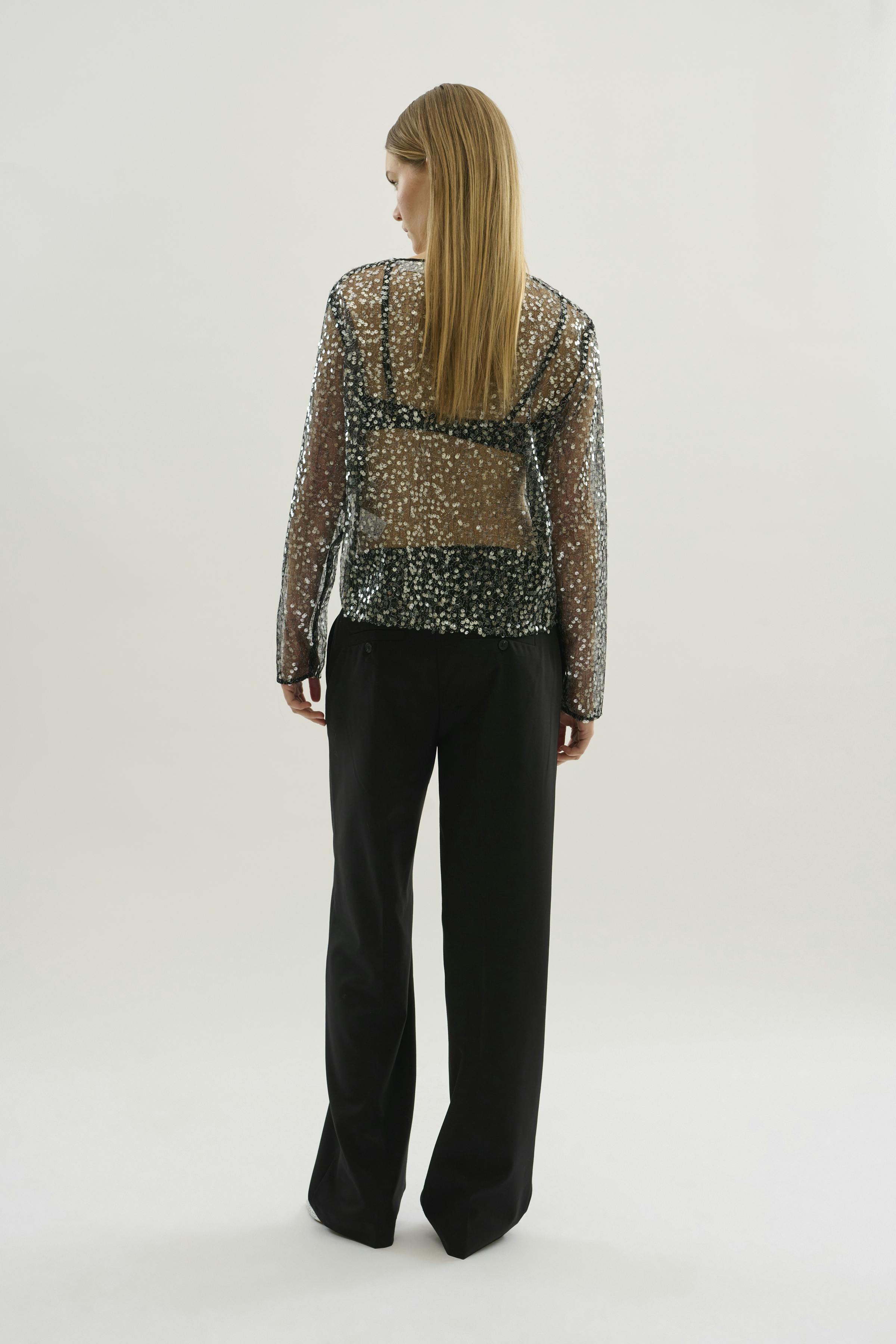 KBSigne Sequin blouse LOOKBOOK BACK 10105249-194008