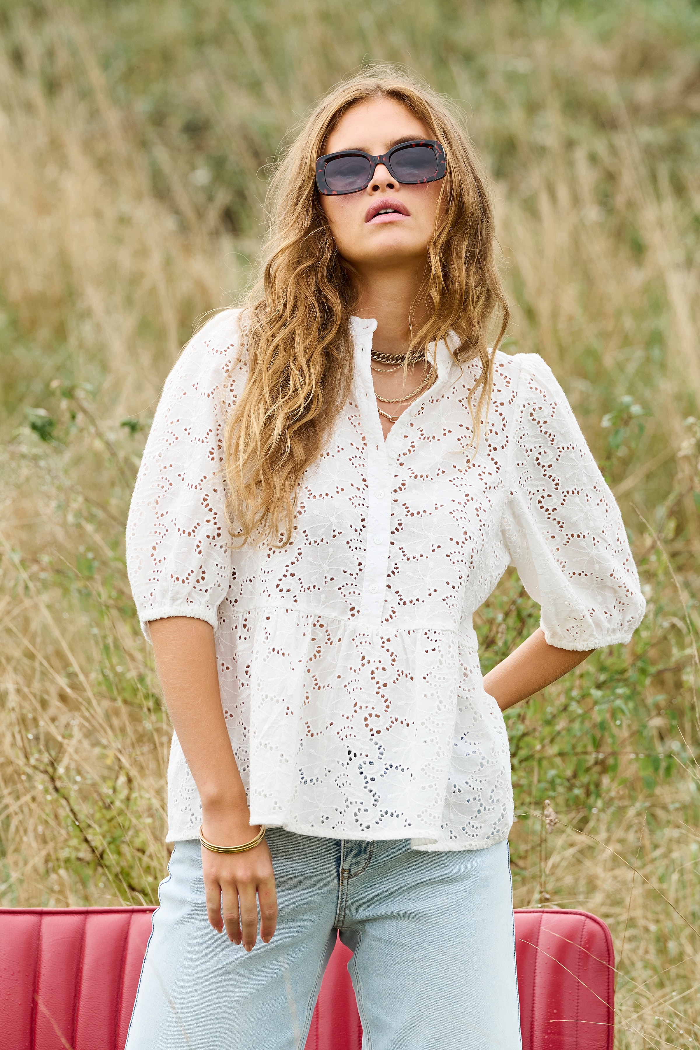 Kortermet bluse LOCATION NONE 50206736-114800