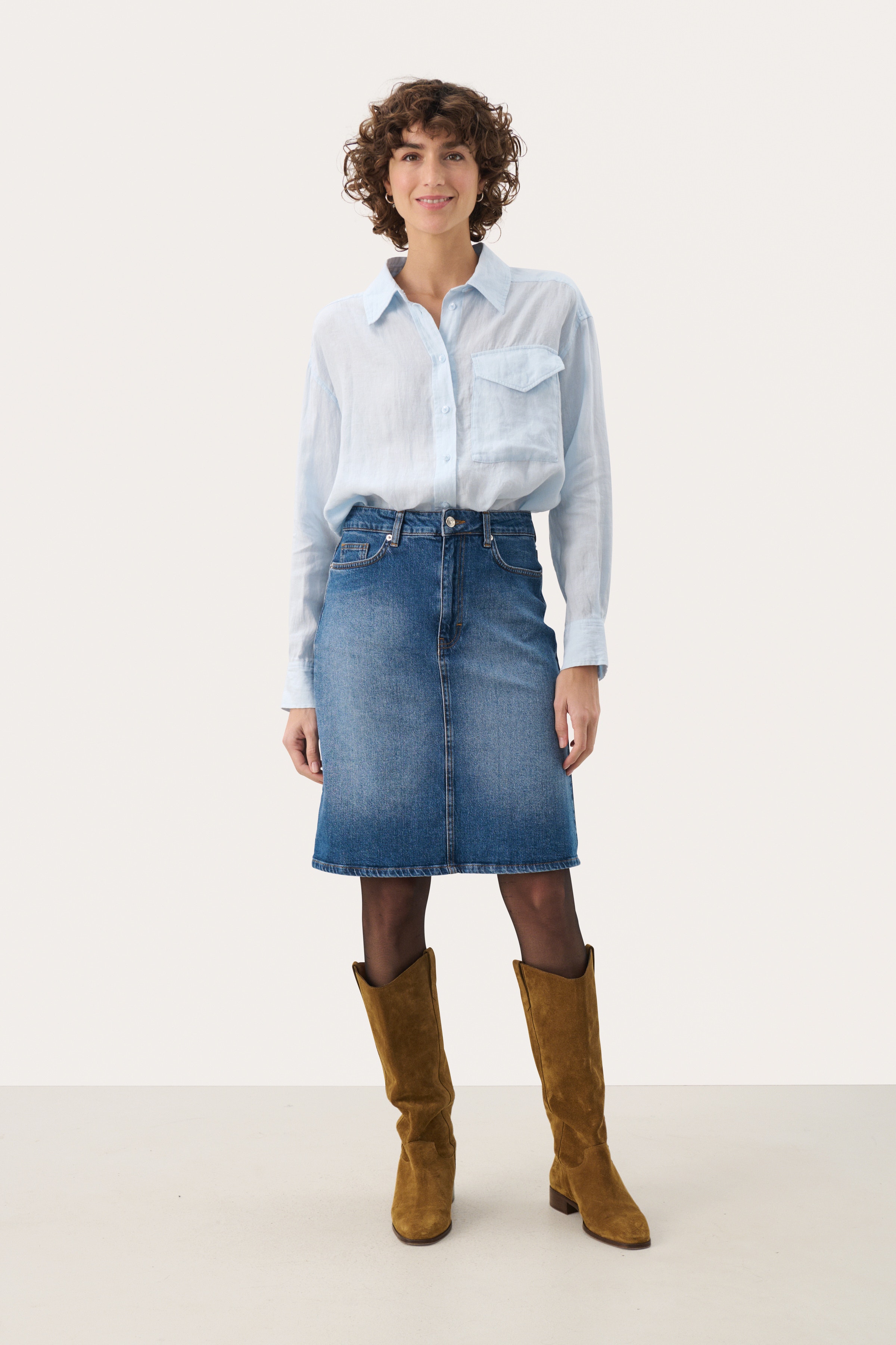 LejaPW Kjol LOOKBOOK FRONT 30309336-300156