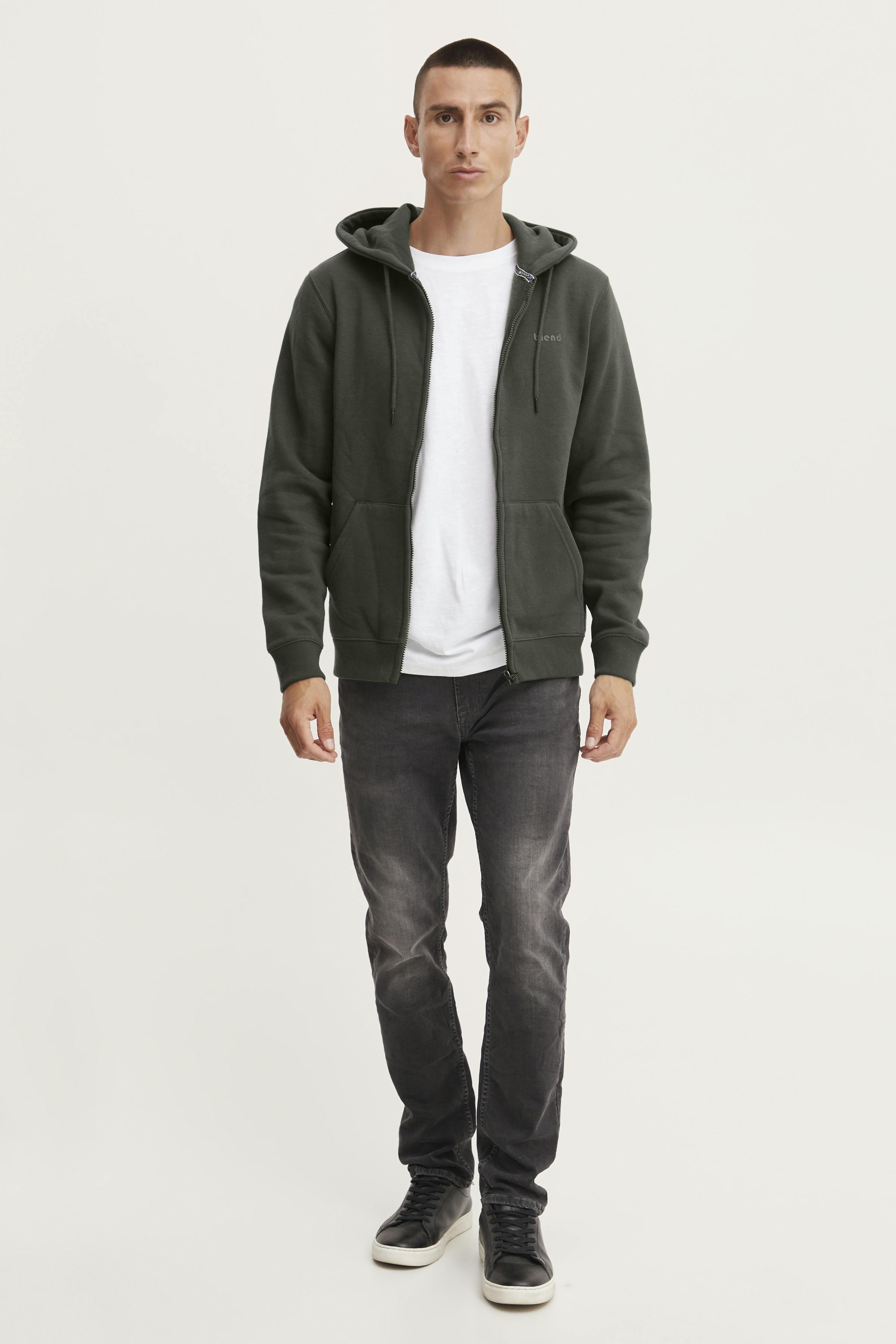 Hoodie med glidelås LOOKBOOK FRONT 20714494-190414