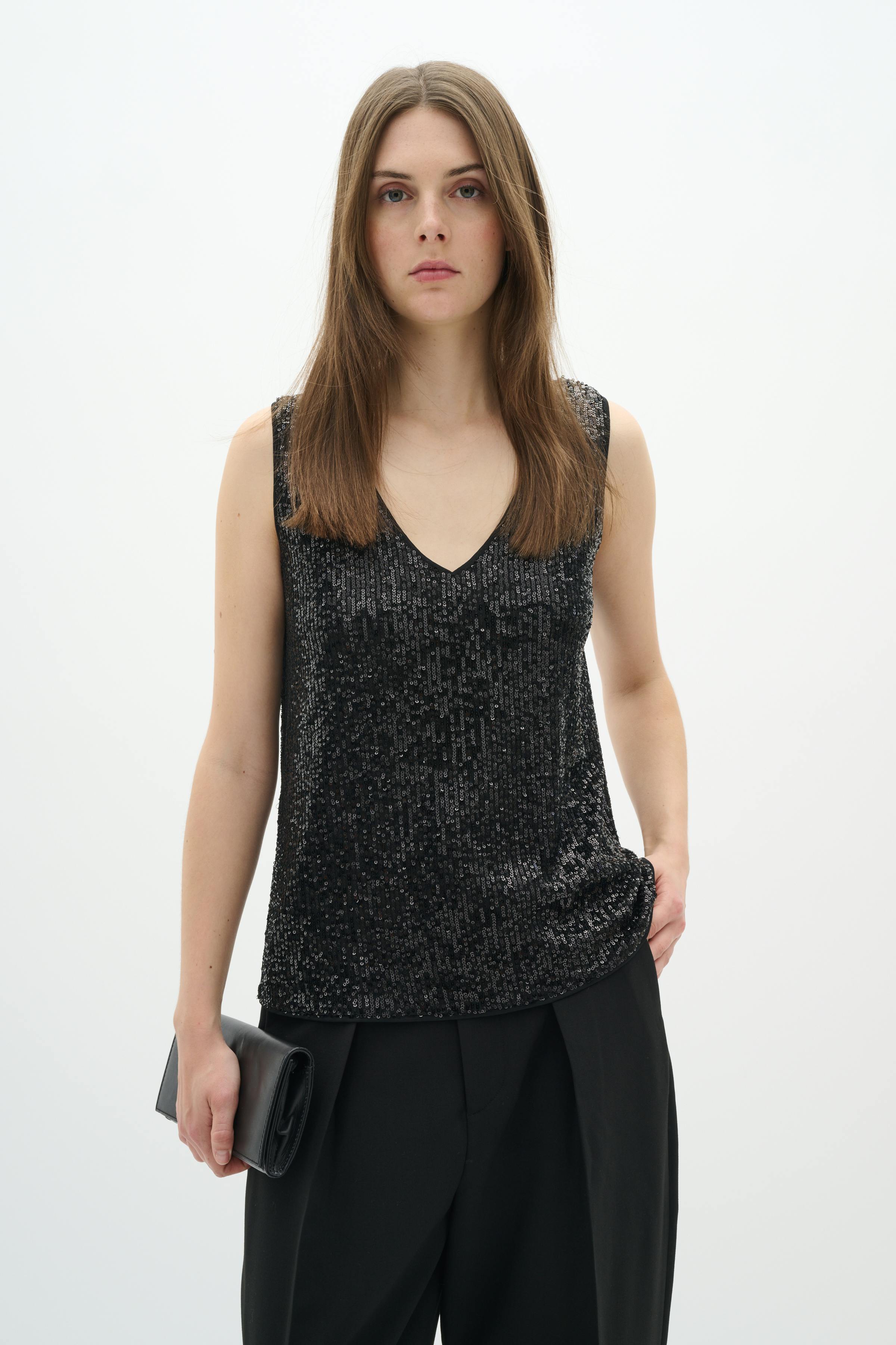 BarbaraIW Sequin Top LOOKBOOK FRONT 30109888-194008